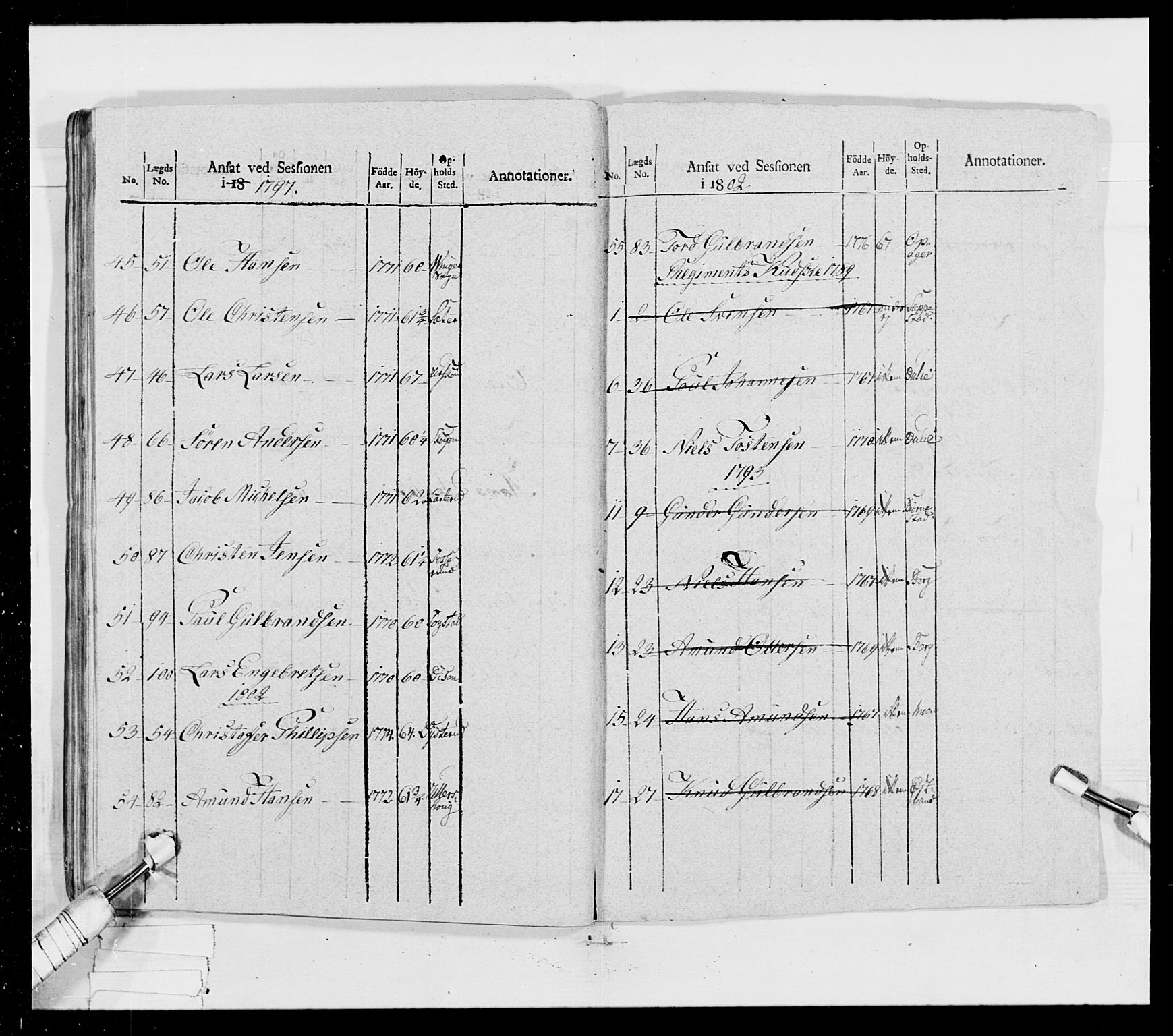 Generalitets- og kommissariatskollegiet, Det kongelige norske kommissariatskollegium, RA/EA-5420/E/Eh/L0023: Norske jegerkorps, 1805, p. 329