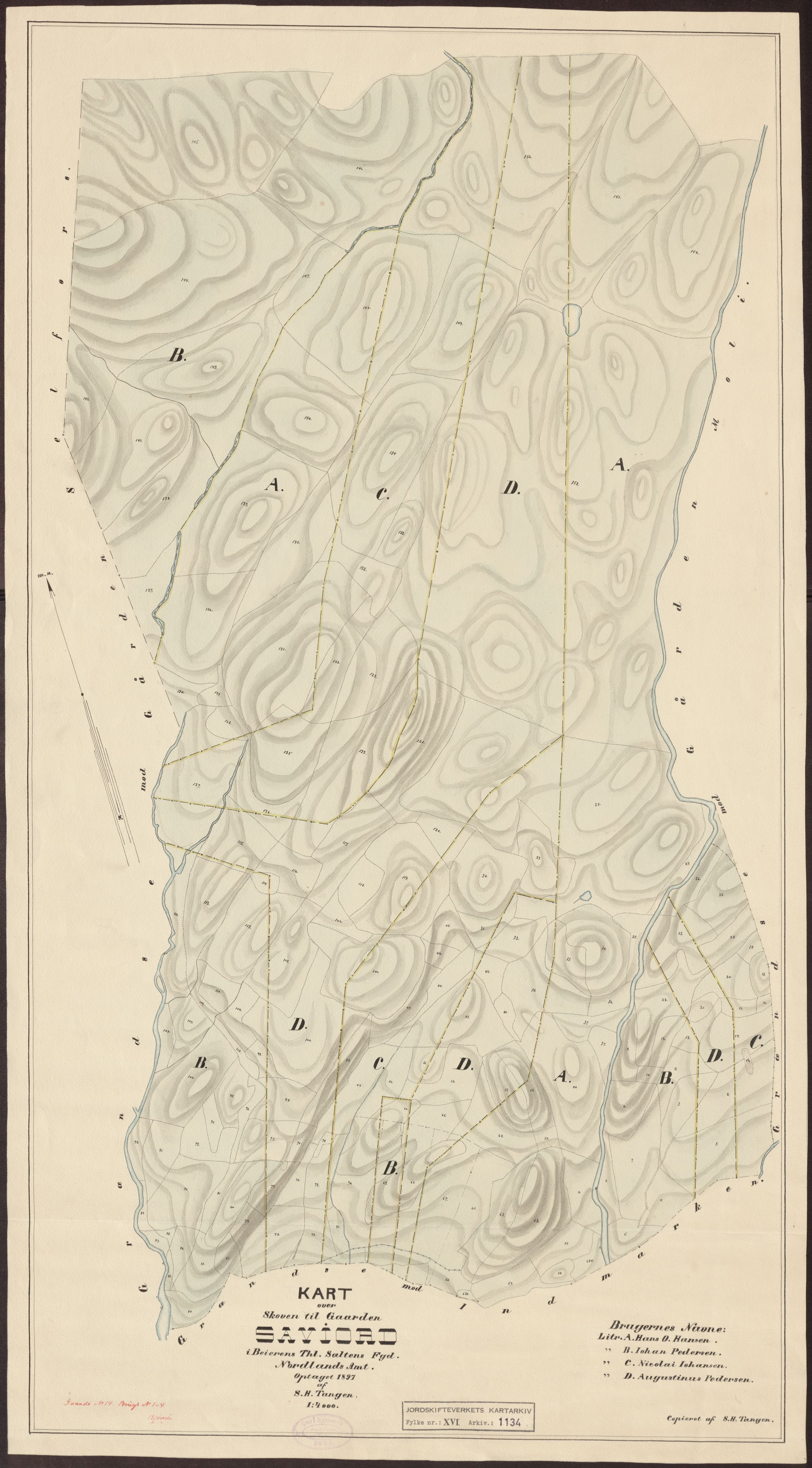 Jordskifteverkets kartarkiv, RA/S-3929/T, 1859-1988, p. 1298