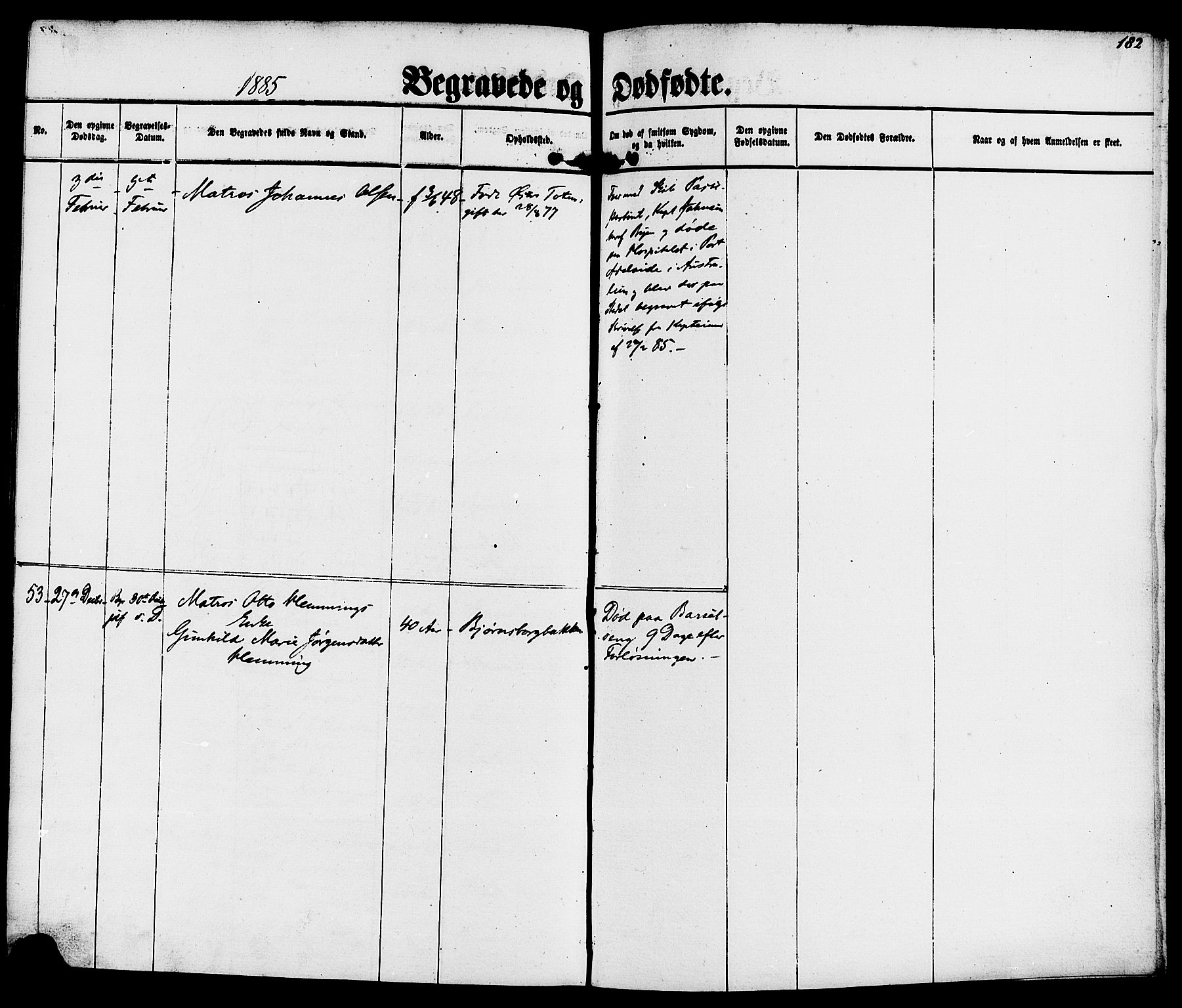 Kragerø kirkebøker, SAKO/A-278/F/Fa/L0010: Parish register (official) no. 10, 1861-1885, p. 182