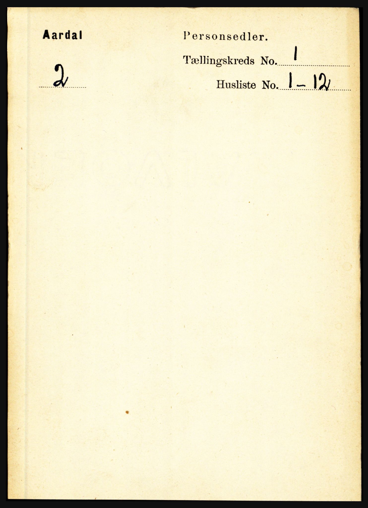 RA, 1891 census for 1424 Årdal, 1891, p. 34