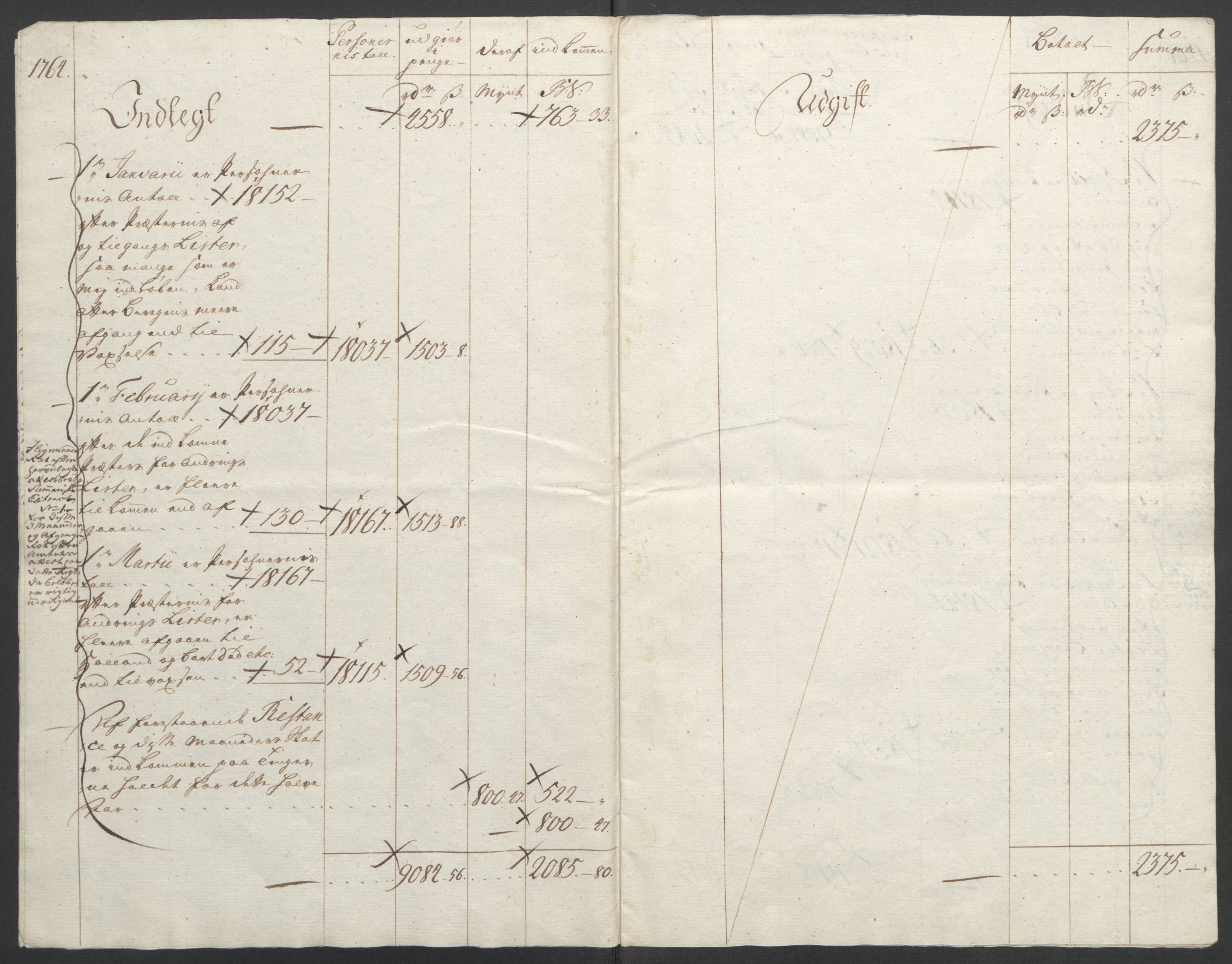 Rentekammeret inntil 1814, Reviderte regnskaper, Fogderegnskap, AV/RA-EA-4092/R45/L2704: Ekstraskatten Lista og Mandal, 1762-1768, p. 129