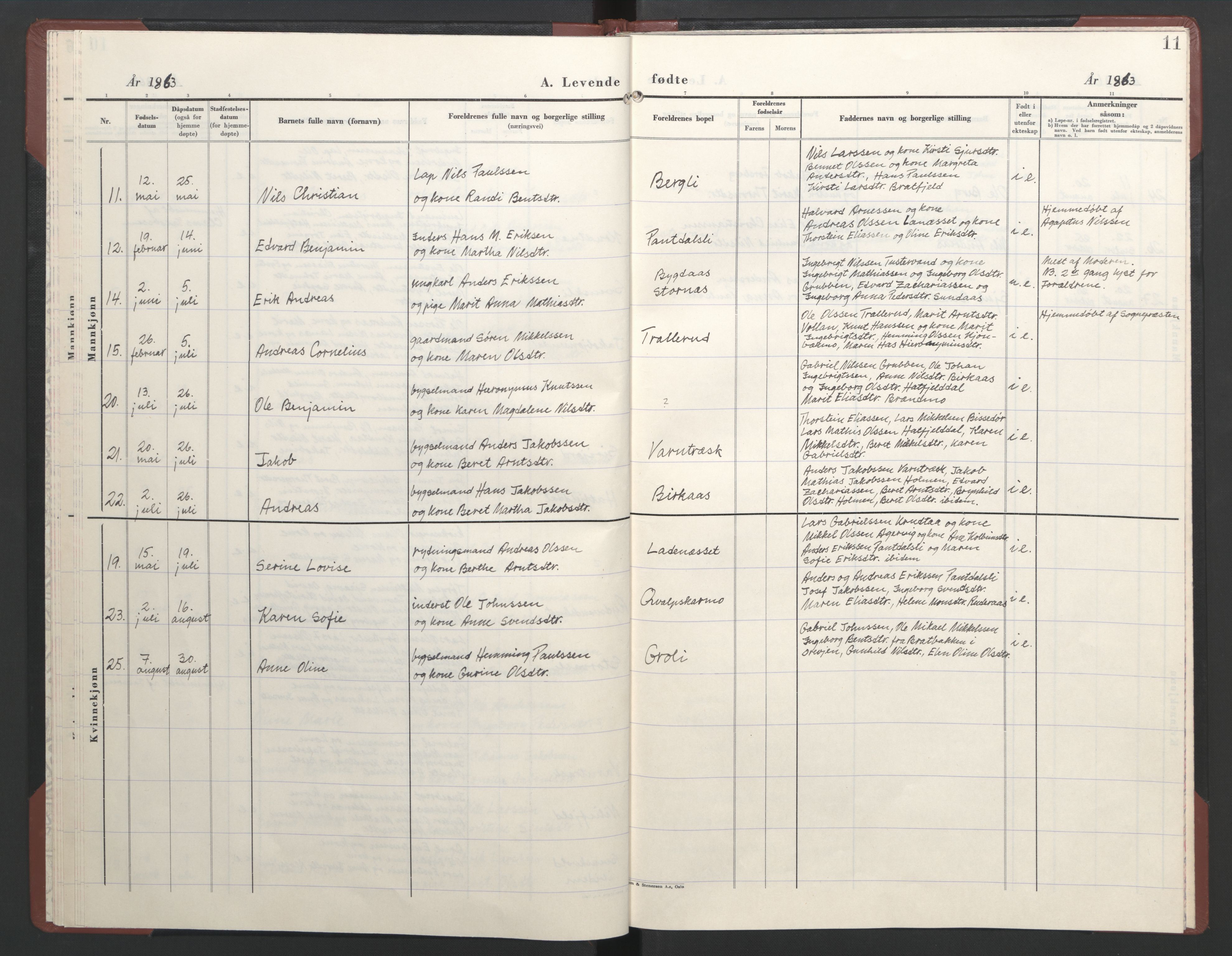 Ministerialprotokoller, klokkerbøker og fødselsregistre - Nordland, AV/SAT-A-1459/823/L0335: Parish register (official) no. 823D01, 1860-1864, p. 11