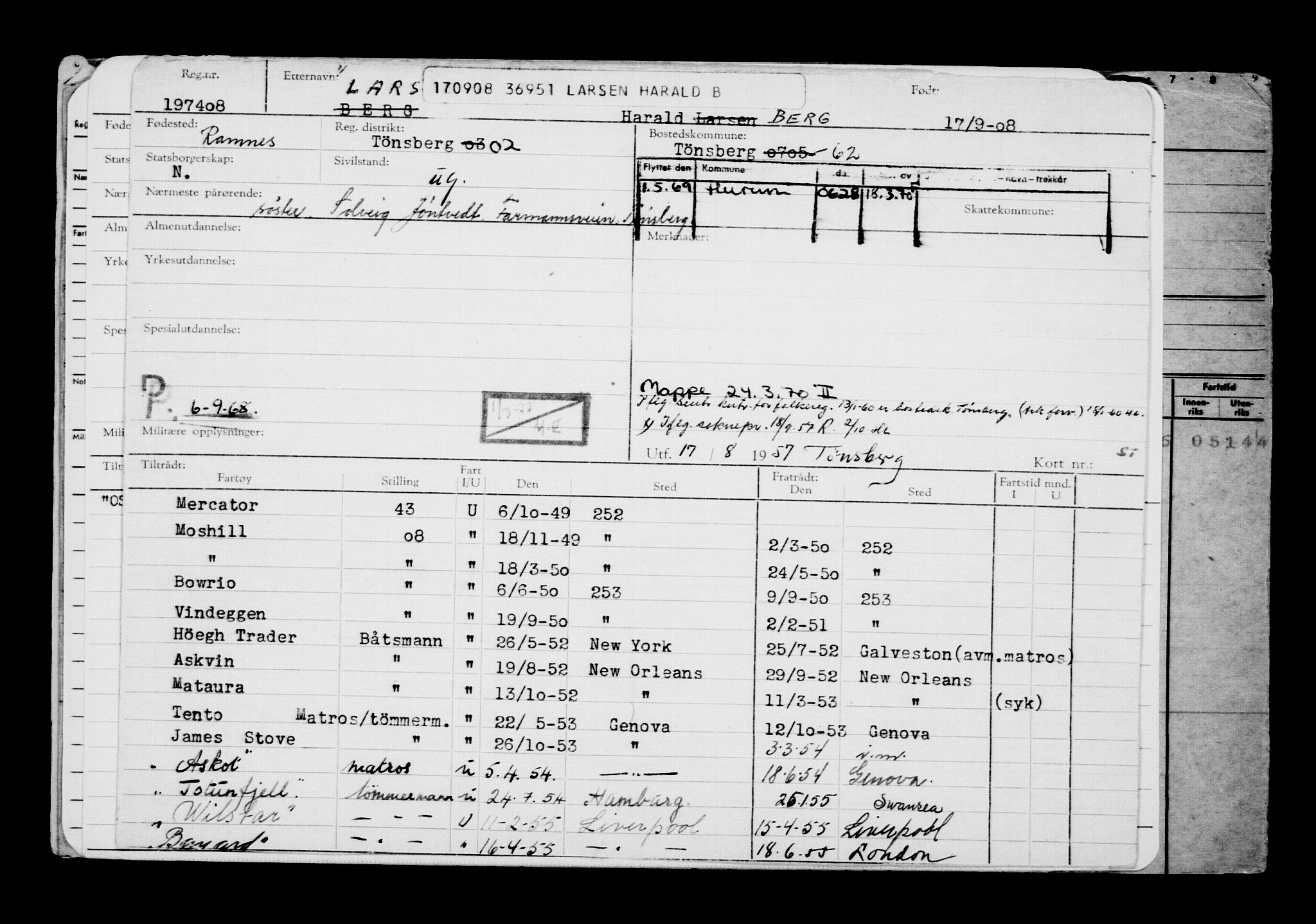 Direktoratet for sjømenn, AV/RA-S-3545/G/Gb/L0079: Hovedkort, 1908, p. 229