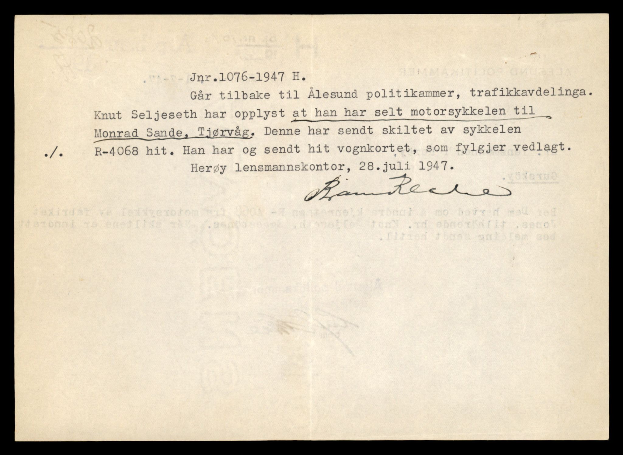 Møre og Romsdal vegkontor - Ålesund trafikkstasjon, AV/SAT-A-4099/F/Fe/L0026: Registreringskort for kjøretøy T 11046 - T 11160, 1927-1998, p. 1086