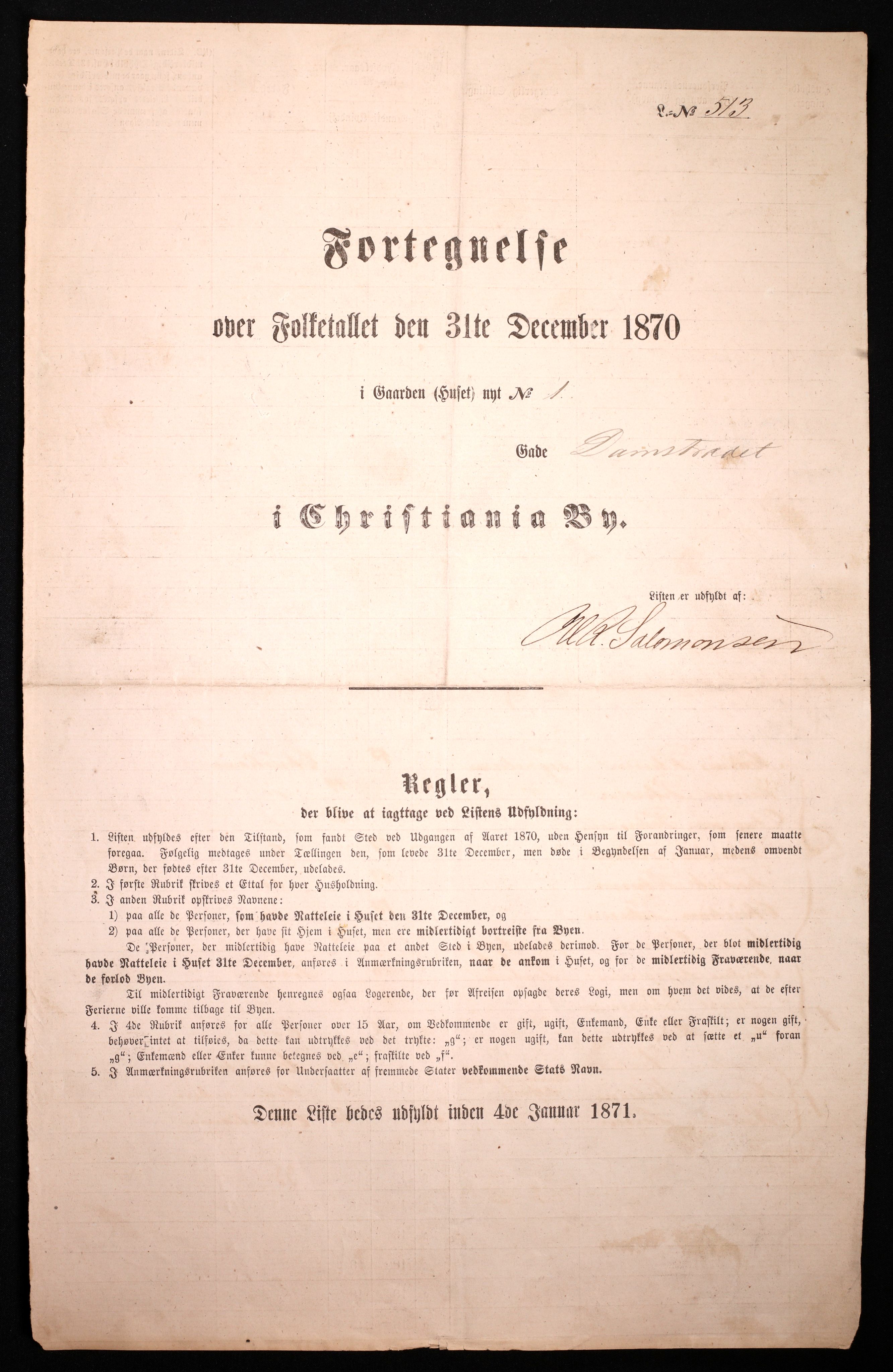 RA, 1870 census for 0301 Kristiania, 1870, p. 604