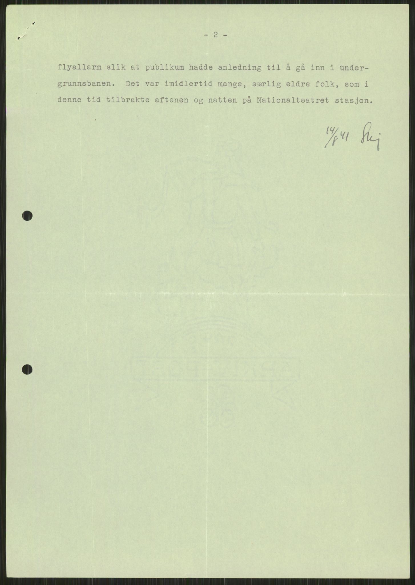 Forsvaret, Forsvarets krigshistoriske avdeling, AV/RA-RAFA-2017/Y/Ya/L0013: II-C-11-31 - Fylkesmenn.  Rapporter om krigsbegivenhetene 1940., 1940, p. 563