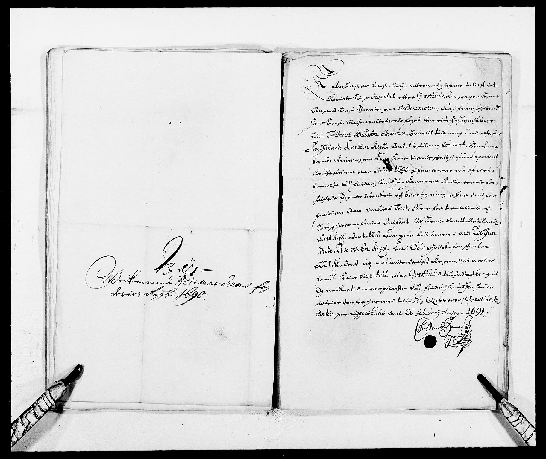 Rentekammeret inntil 1814, Reviderte regnskaper, Fogderegnskap, RA/EA-4092/R16/L1031: Fogderegnskap Hedmark, 1689-1692, p. 245