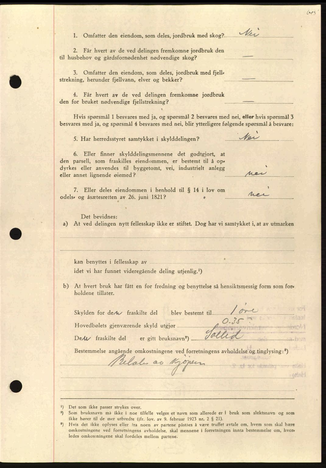 Nordmøre sorenskriveri, AV/SAT-A-4132/1/2/2Ca: Mortgage book no. A97, 1944-1944, Diary no: : 900/1944