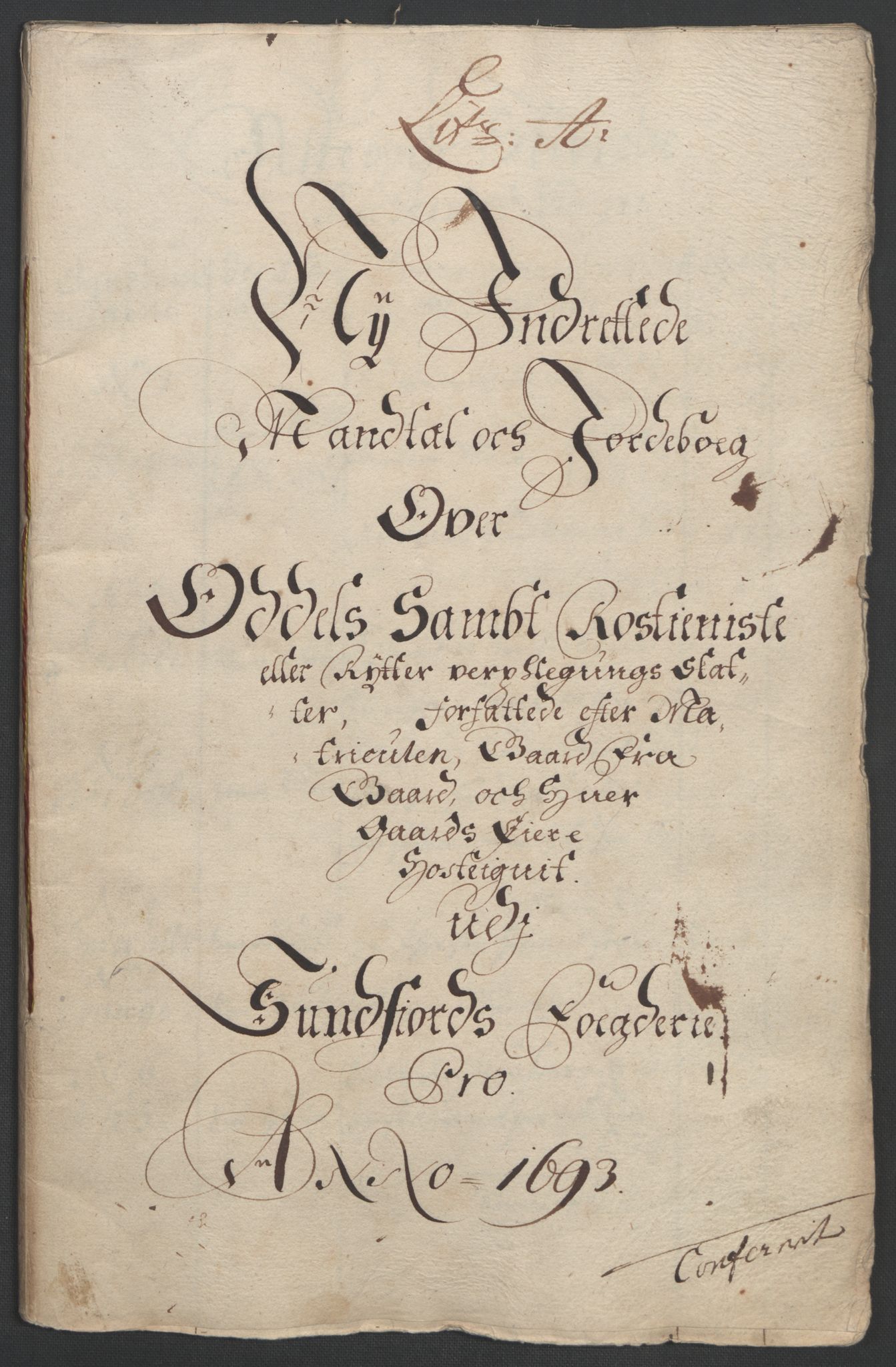 Rentekammeret inntil 1814, Reviderte regnskaper, Fogderegnskap, AV/RA-EA-4092/R53/L3421: Fogderegnskap Sunn- og Nordfjord, 1693-1694, p. 12