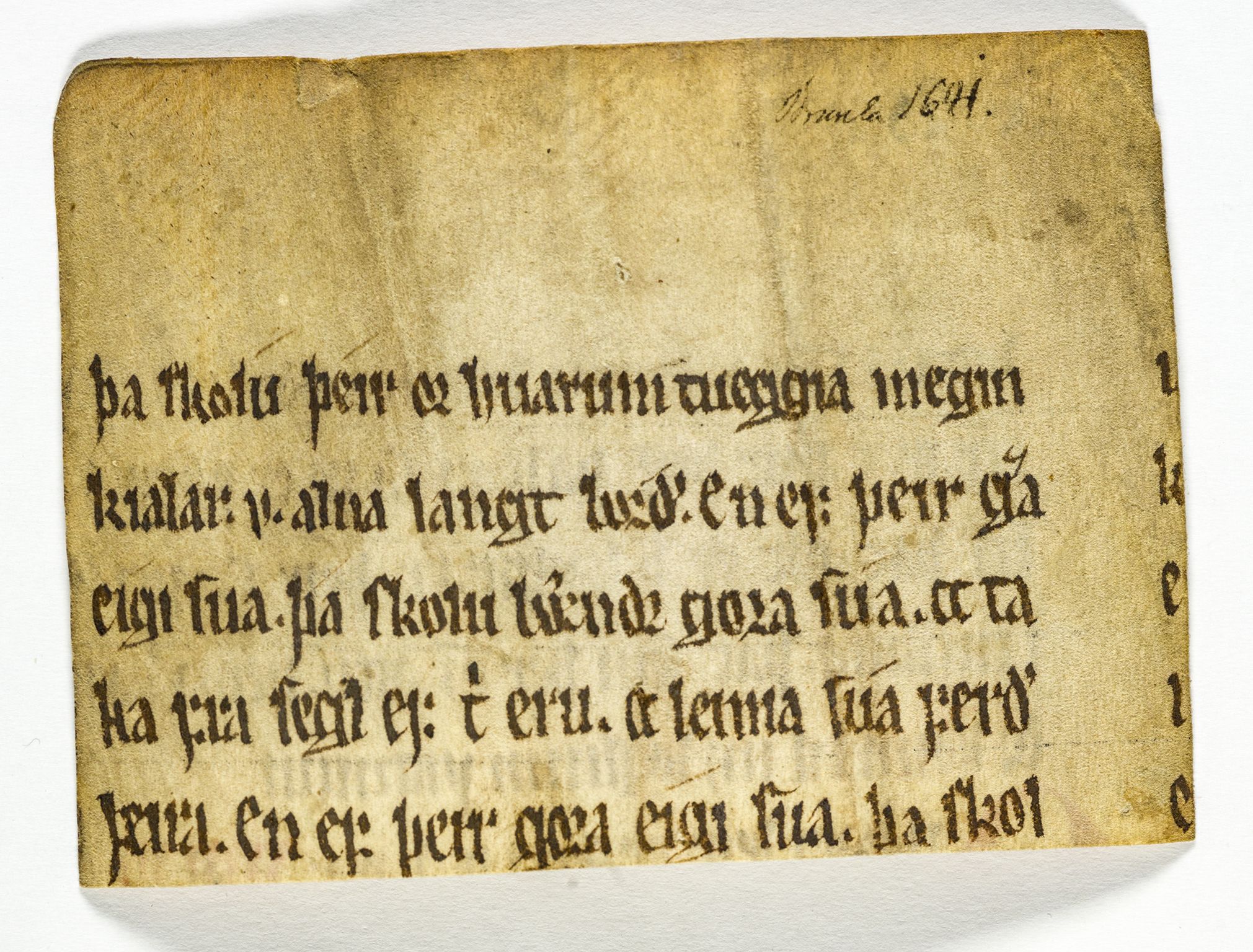 Riksarkivets diplomsamling, AV/RA-EA-5965/F26/L0003: Norrøne membranfragmenter bestand 11-30, 1100-1536, p. 116