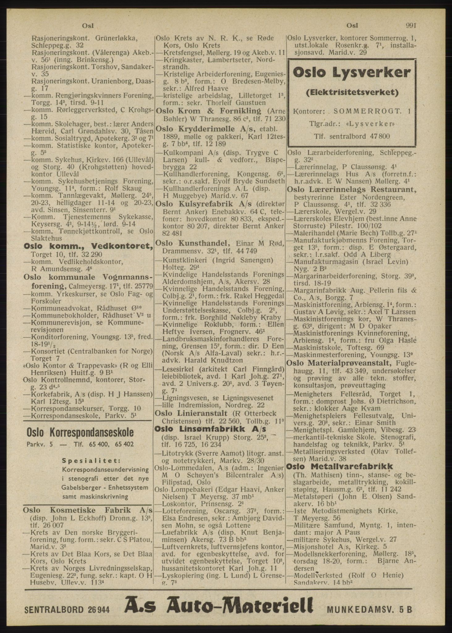 Kristiania/Oslo adressebok, PUBL/-, 1946, p. 991