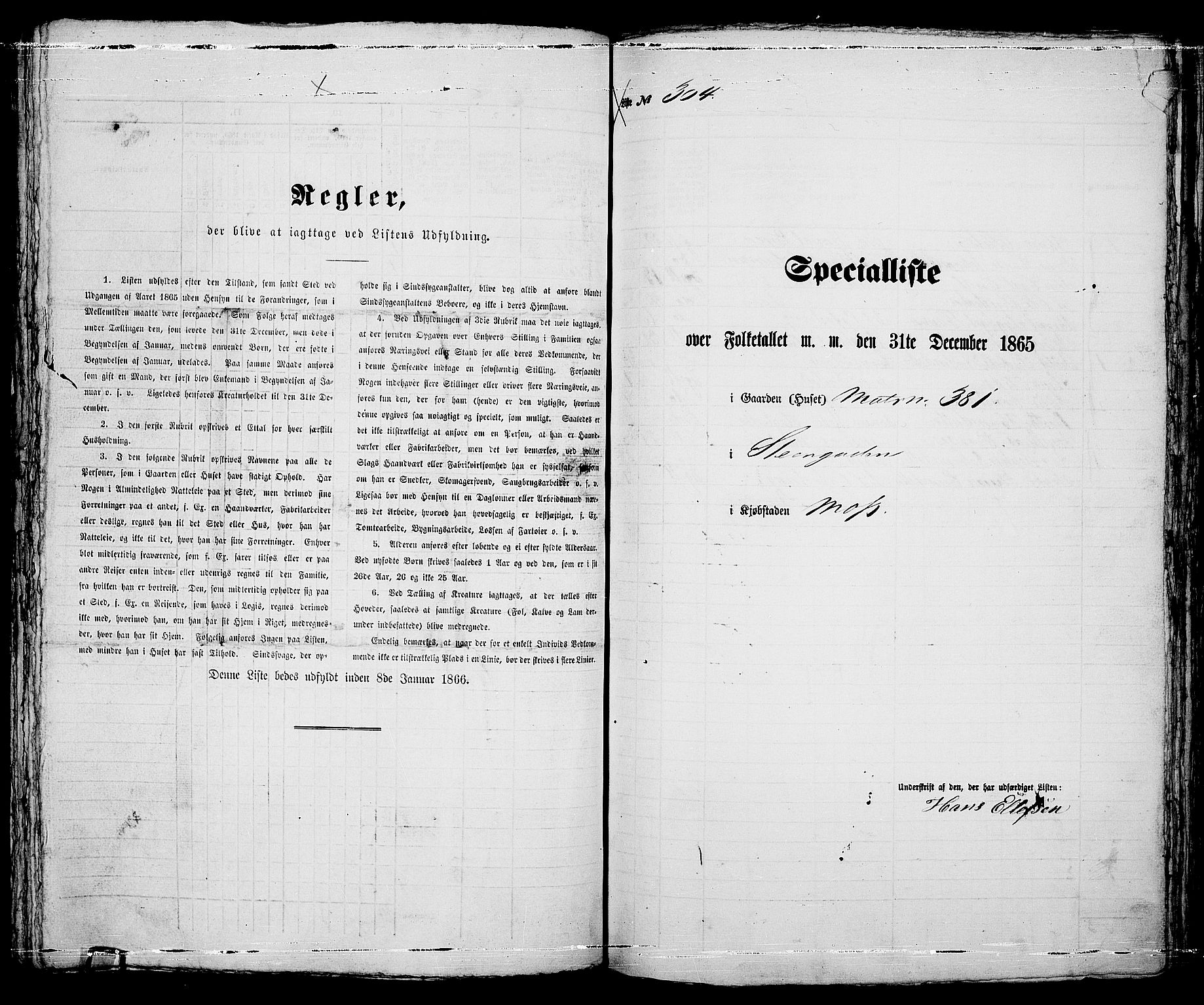 RA, 1865 census for Moss/Moss, 1865, p. 628