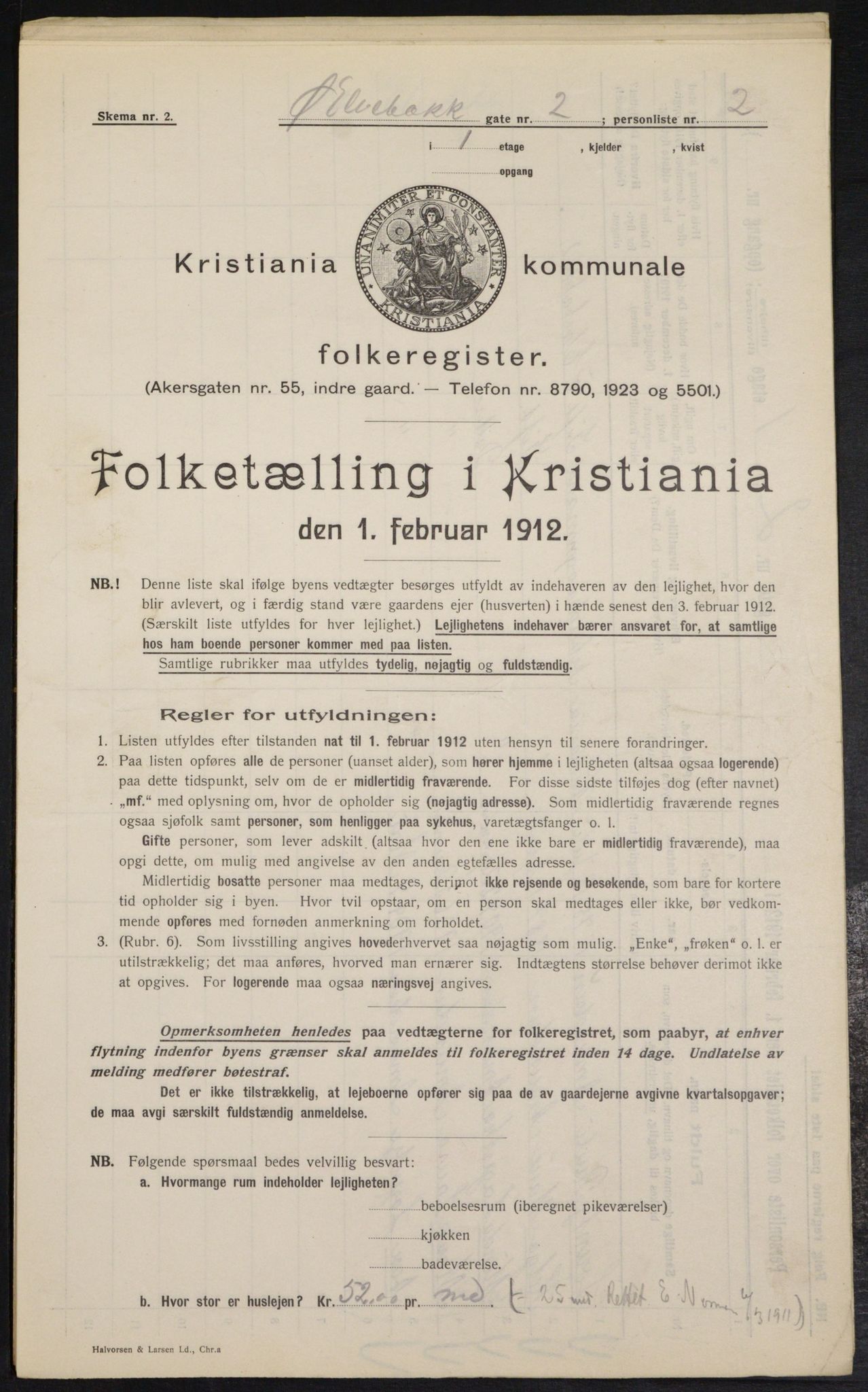 OBA, Municipal Census 1912 for Kristiania, 1912, p. 129389