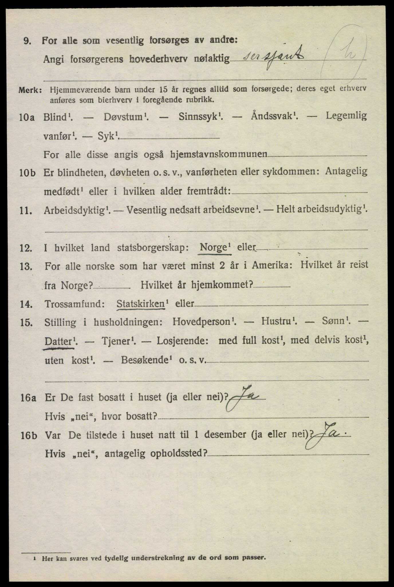 SAH, 1920 census for Trysil, 1920, p. 15532