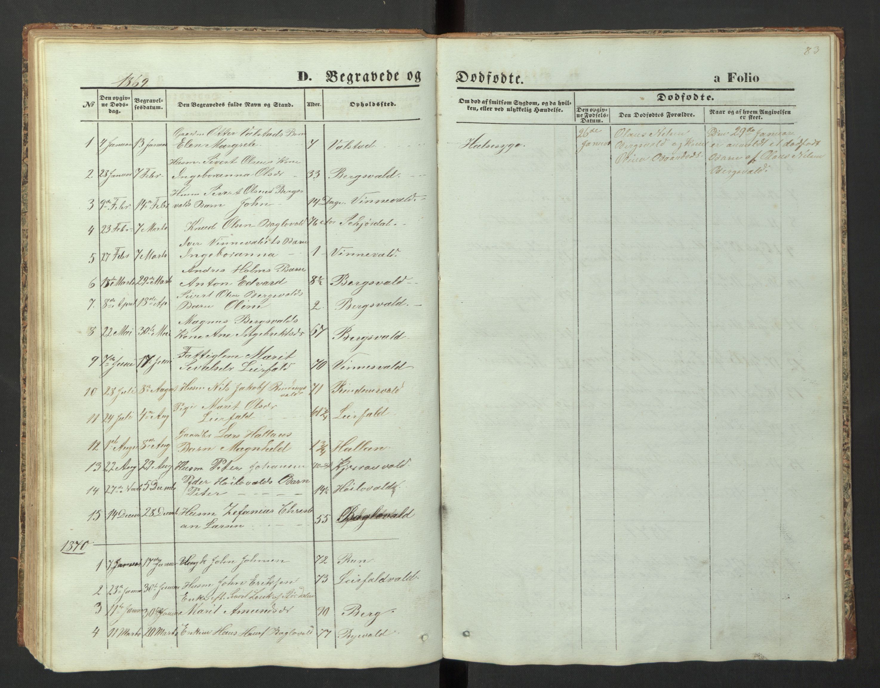 Ministerialprotokoller, klokkerbøker og fødselsregistre - Nord-Trøndelag, SAT/A-1458/726/L0271: Parish register (copy) no. 726C02, 1869-1897, p. 83