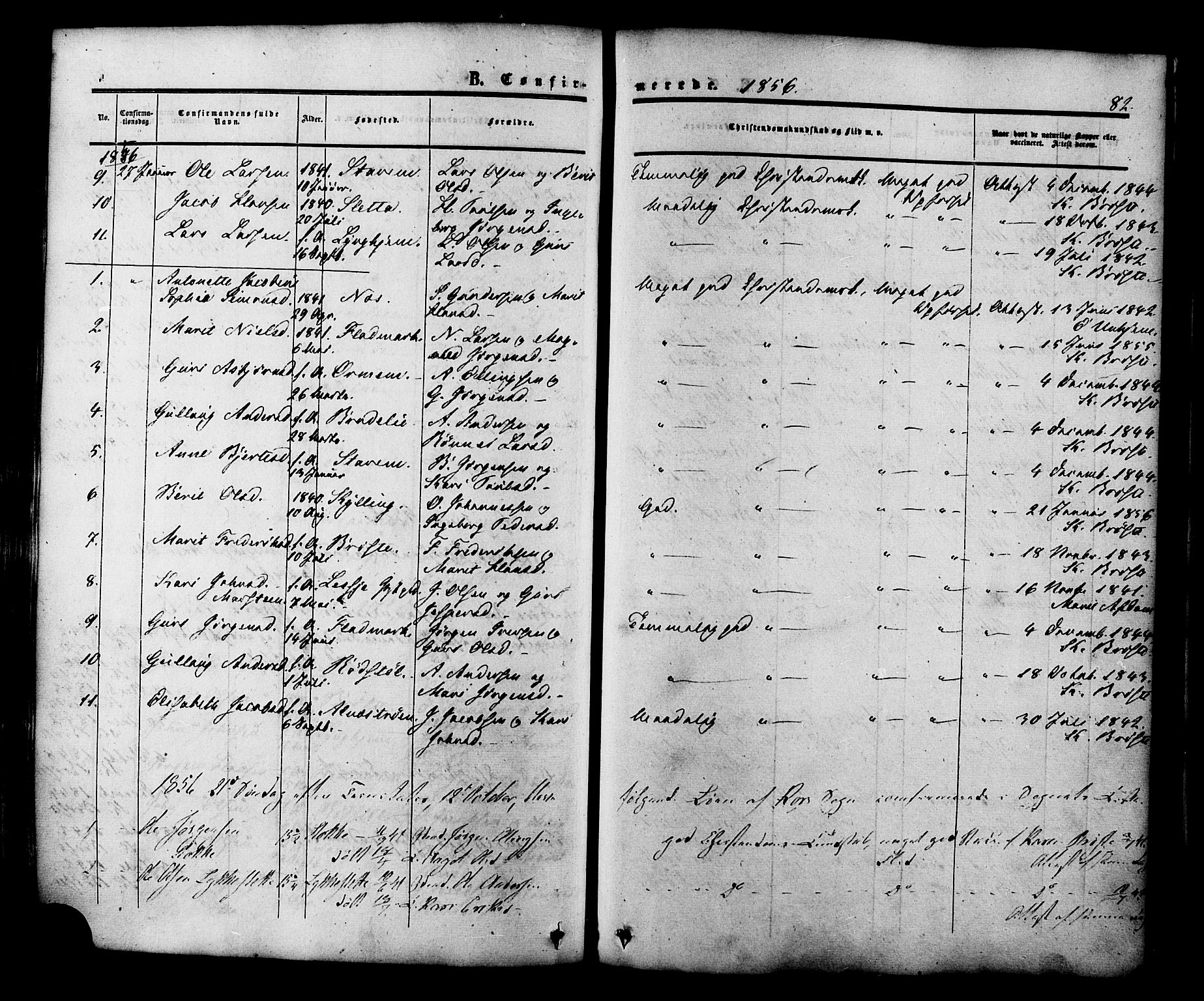 Ministerialprotokoller, klokkerbøker og fødselsregistre - Møre og Romsdal, AV/SAT-A-1454/546/L0594: Parish register (official) no. 546A02, 1854-1882, p. 82