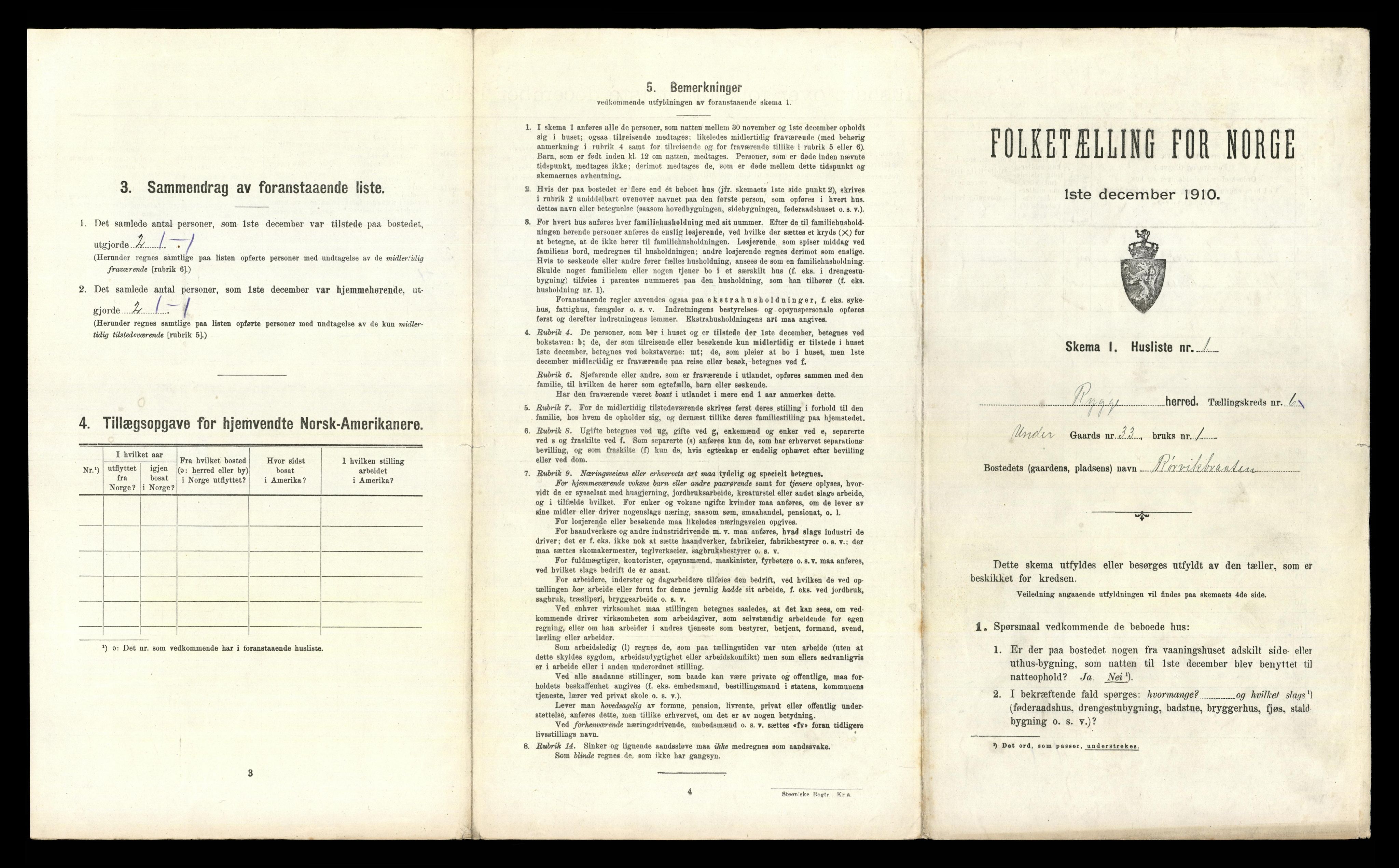 RA, 1910 census for Rygge, 1910, p. 902