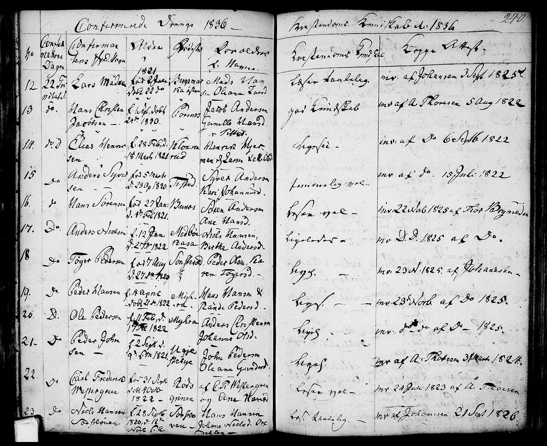 Berg prestekontor Kirkebøker, SAO/A-10902/F/Fa/L0003: Parish register (official) no. I 3, 1832-1842, p. 240