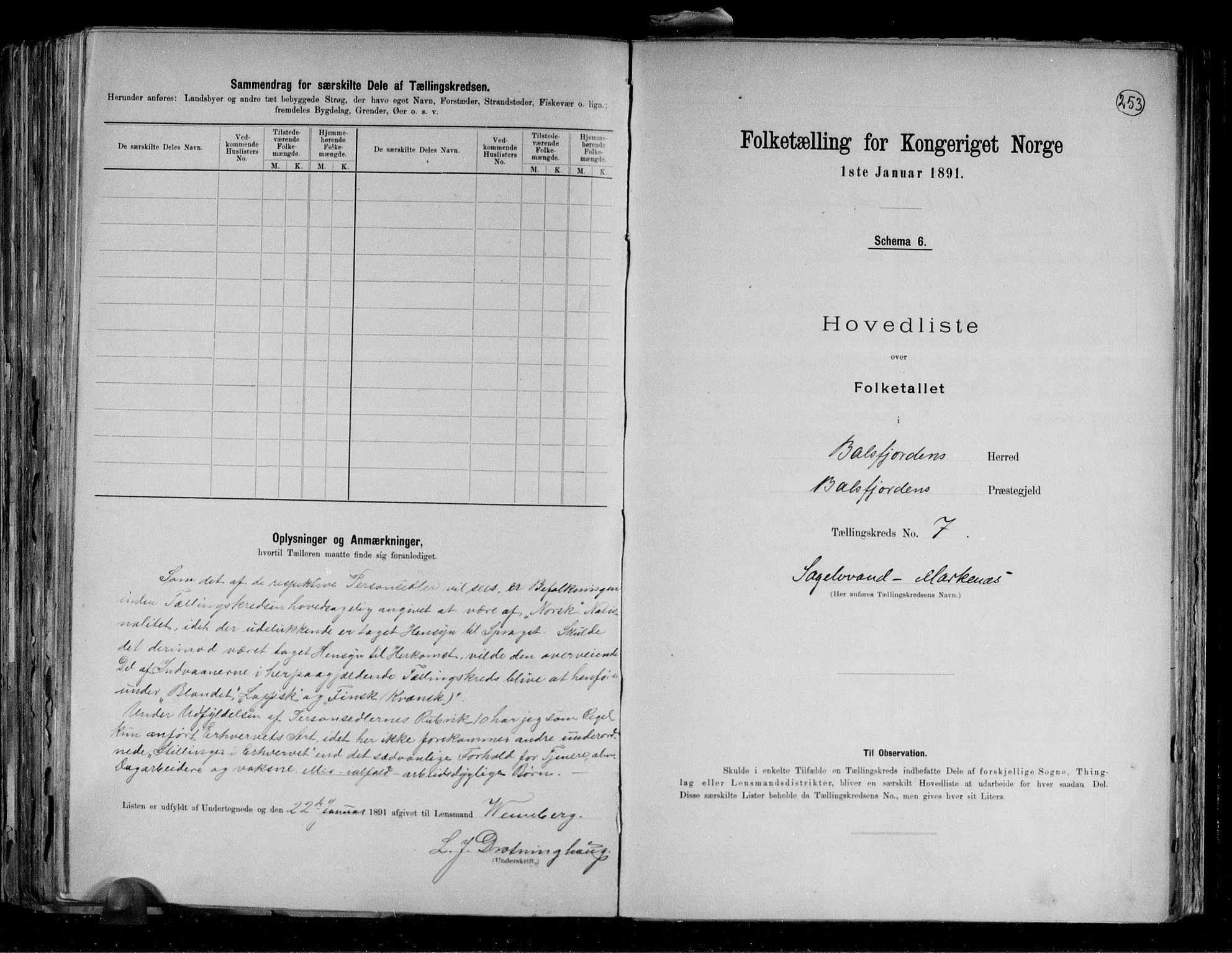 RA, 1891 census for 1933 Balsfjord, 1891, p. 17