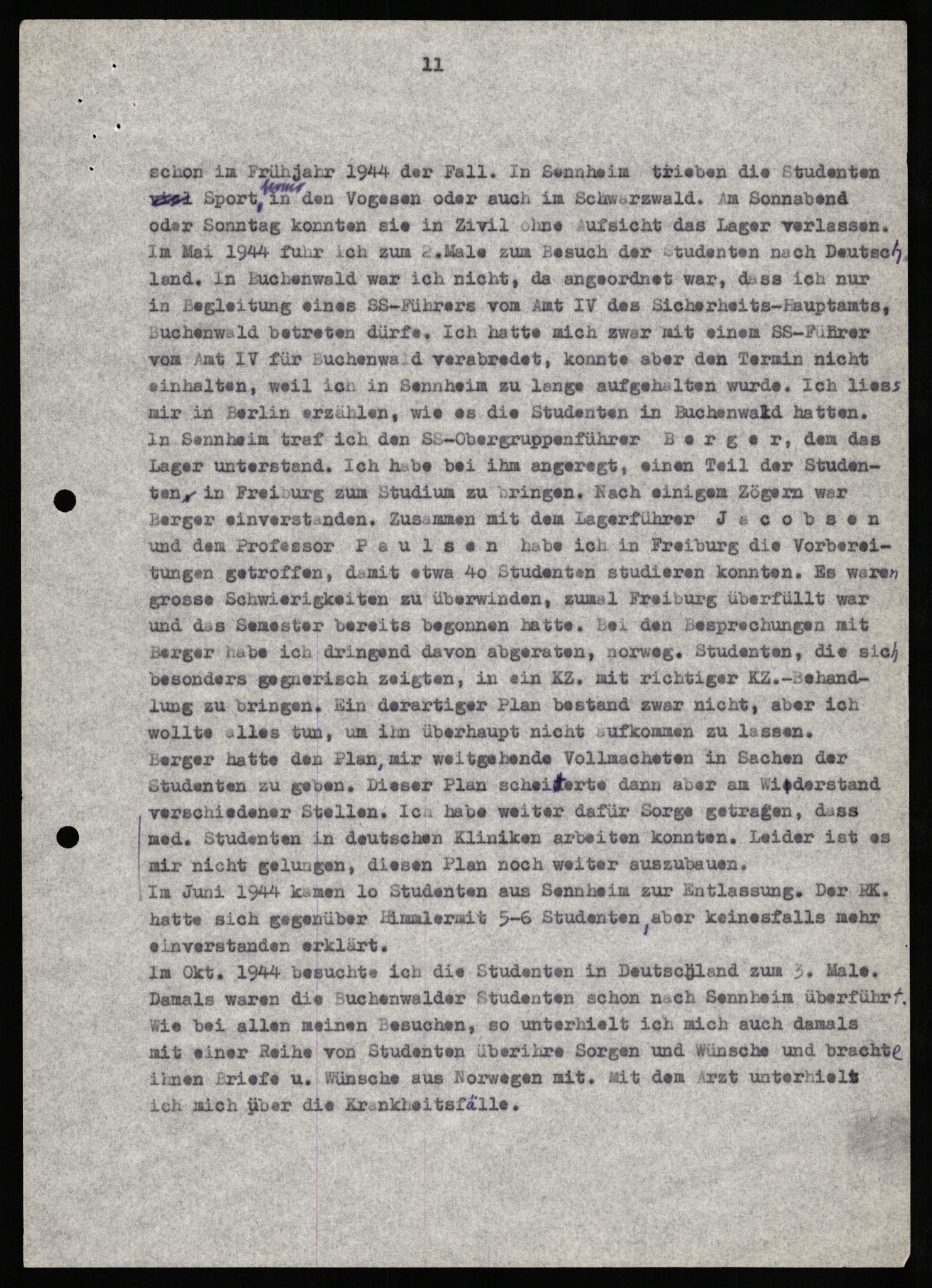 Forsvaret, Forsvarets overkommando II, AV/RA-RAFA-3915/D/Db/L0024: CI Questionaires. Tyske okkupasjonsstyrker i Norge. Tyskere., 1945-1946, p. 491