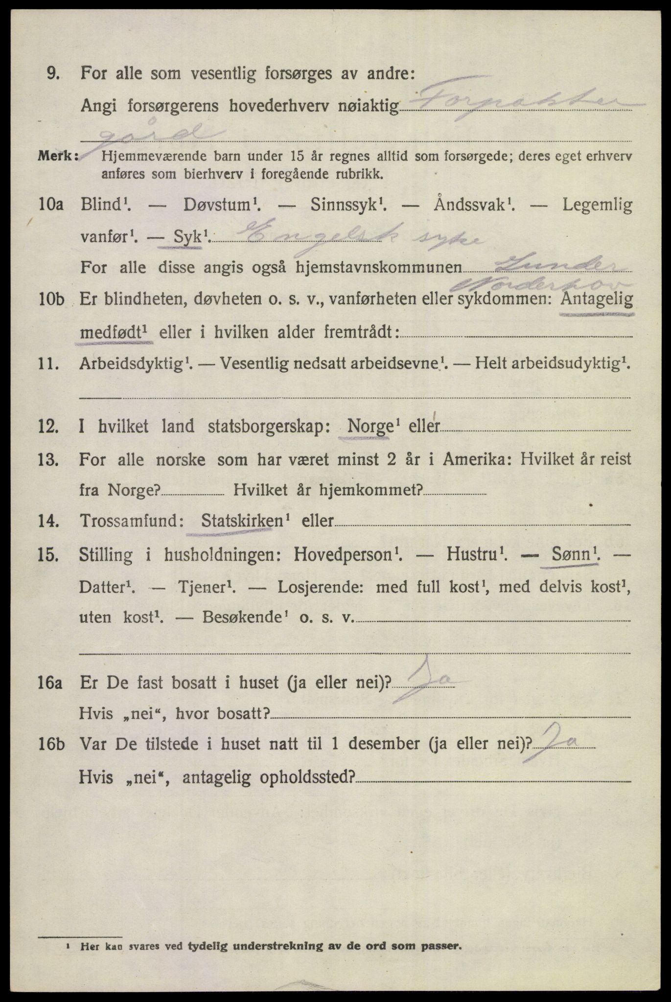 SAKO, 1920 census for Norderhov, 1920, p. 22215