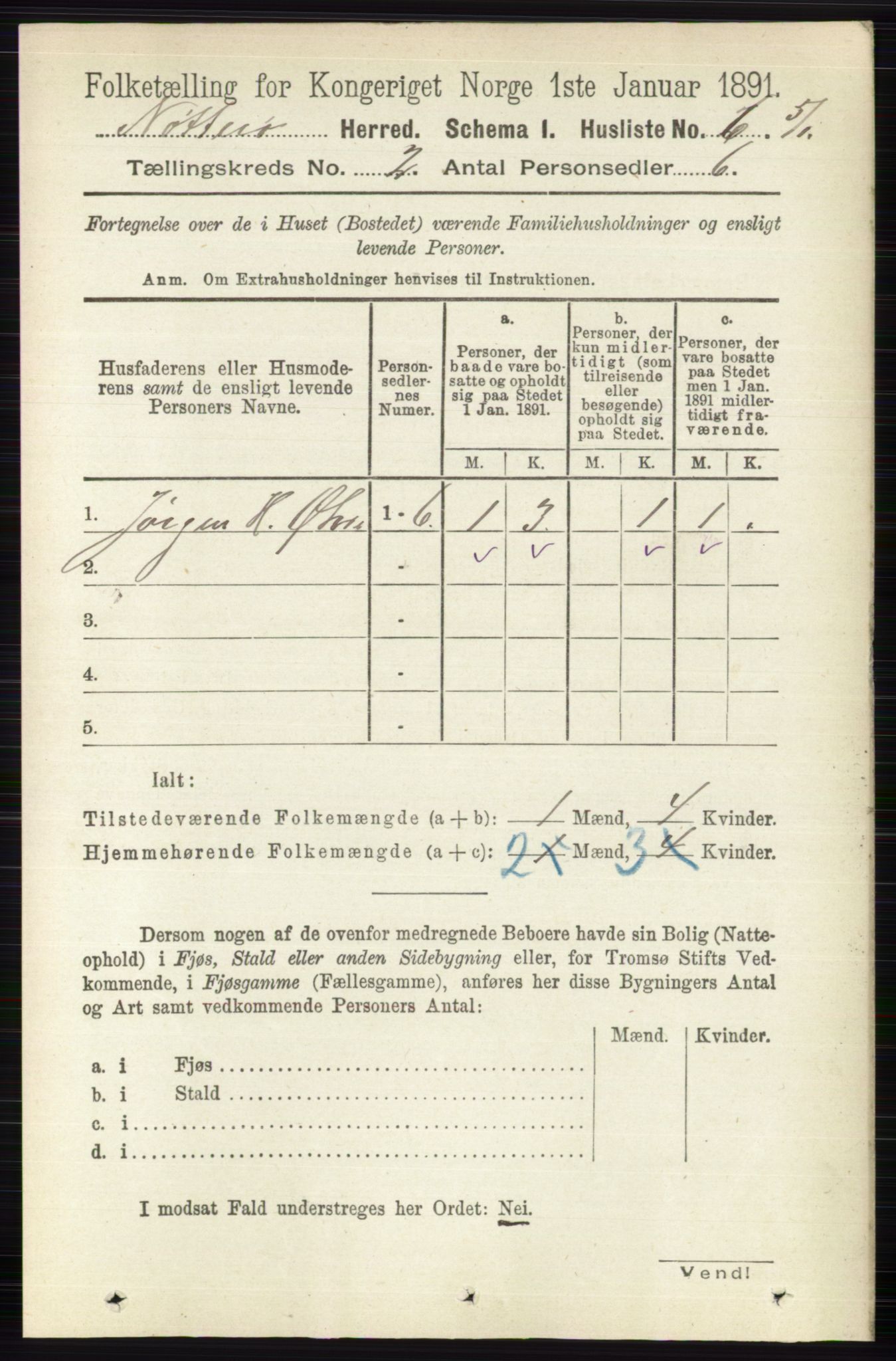 RA, 1891 census for 0722 Nøtterøy, 1891, p. 745