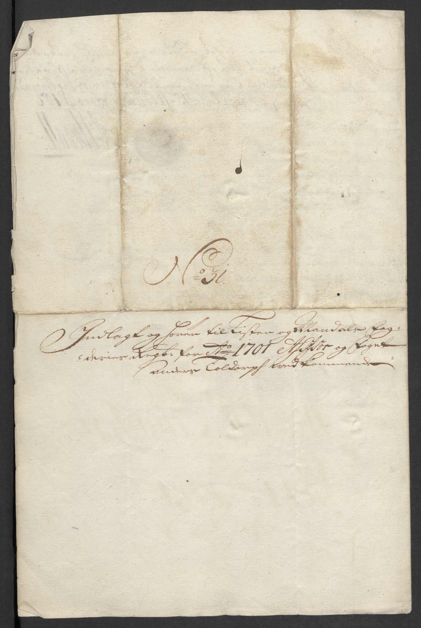 Rentekammeret inntil 1814, Reviderte regnskaper, Fogderegnskap, RA/EA-4092/R43/L2549: Fogderegnskap Lista og Mandal, 1701-1702, p. 204