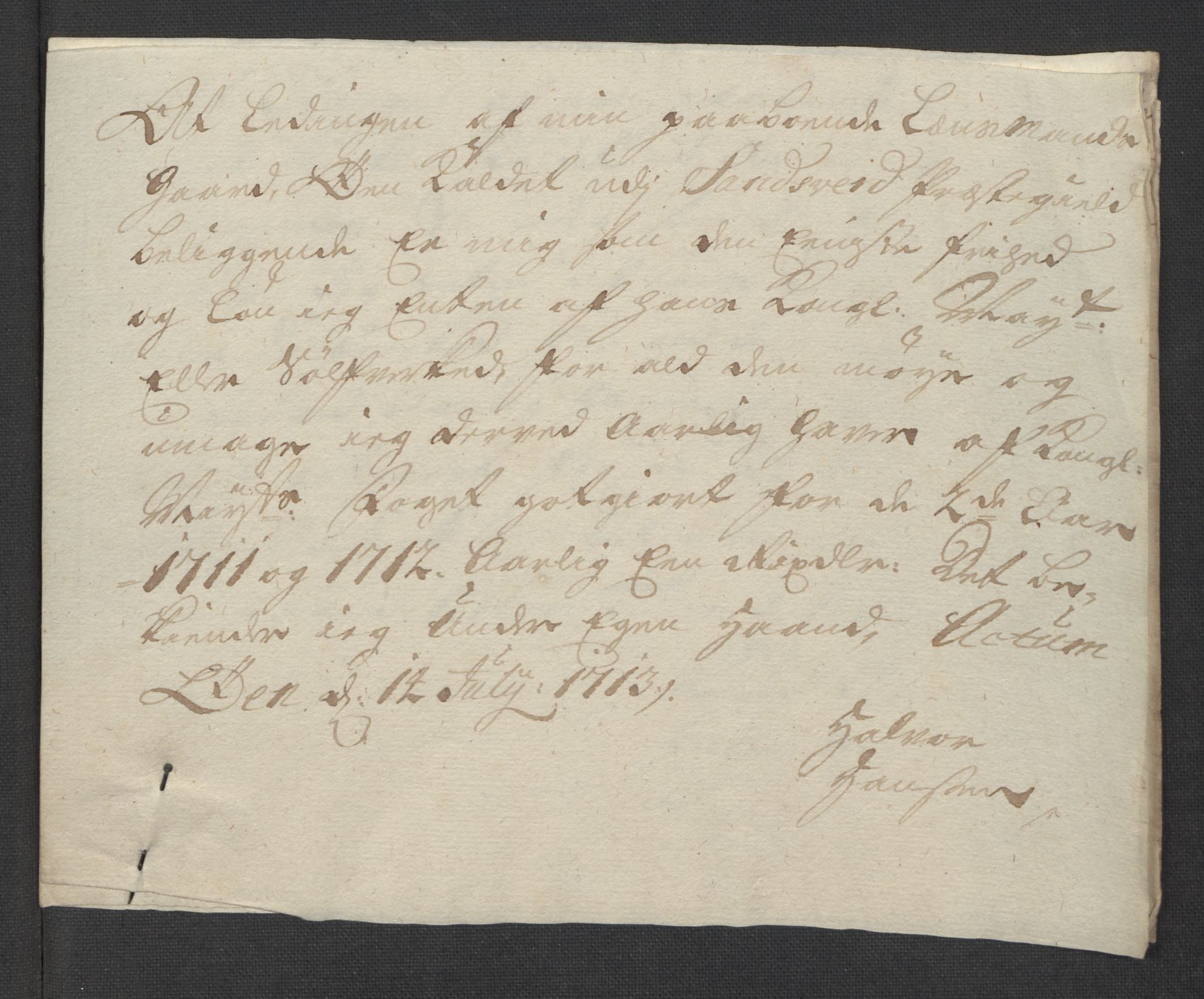 Rentekammeret inntil 1814, Reviderte regnskaper, Fogderegnskap, AV/RA-EA-4092/R24/L1587: Fogderegnskap Numedal og Sandsvær, 1712, p. 412