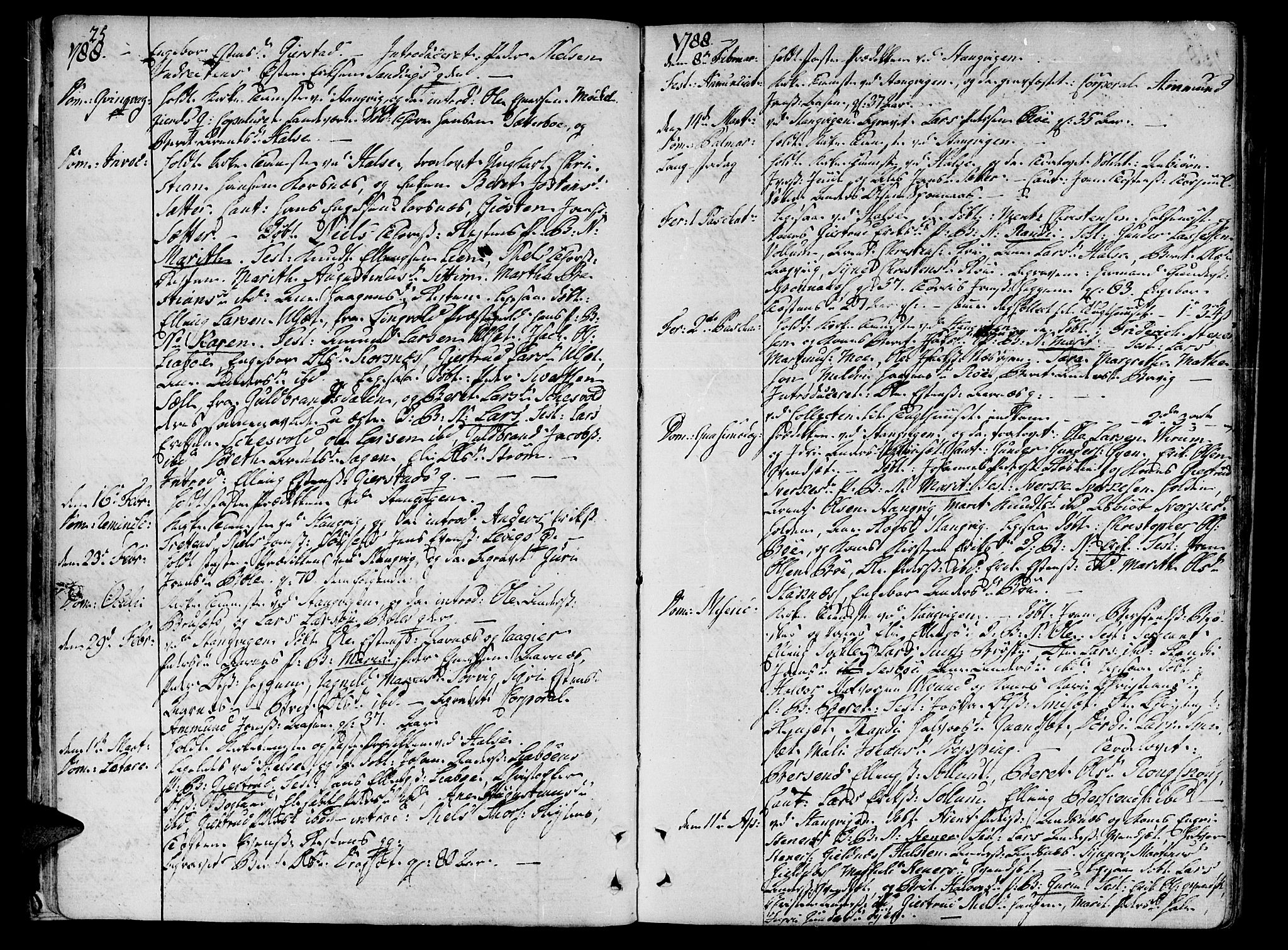 Ministerialprotokoller, klokkerbøker og fødselsregistre - Møre og Romsdal, AV/SAT-A-1454/592/L1022: Parish register (official) no. 592A01, 1784-1819, p. 25