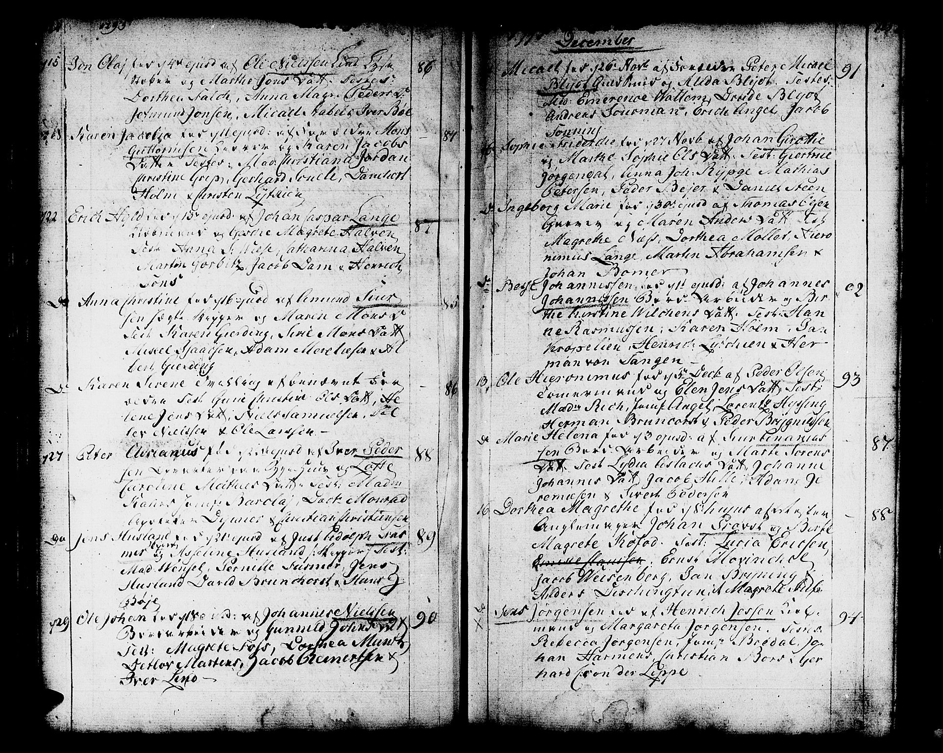 Domkirken sokneprestembete, SAB/A-74801/H/Haa/L0004: Parish register (official) no. A 4, 1763-1820, p. 124-125