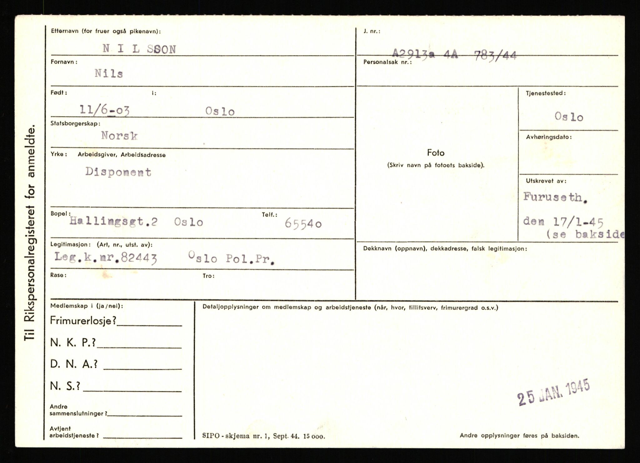 Statspolitiet - Hovedkontoret / Osloavdelingen, AV/RA-S-1329/C/Ca/L0011: Molberg - Nøstvold, 1943-1945, p. 3390