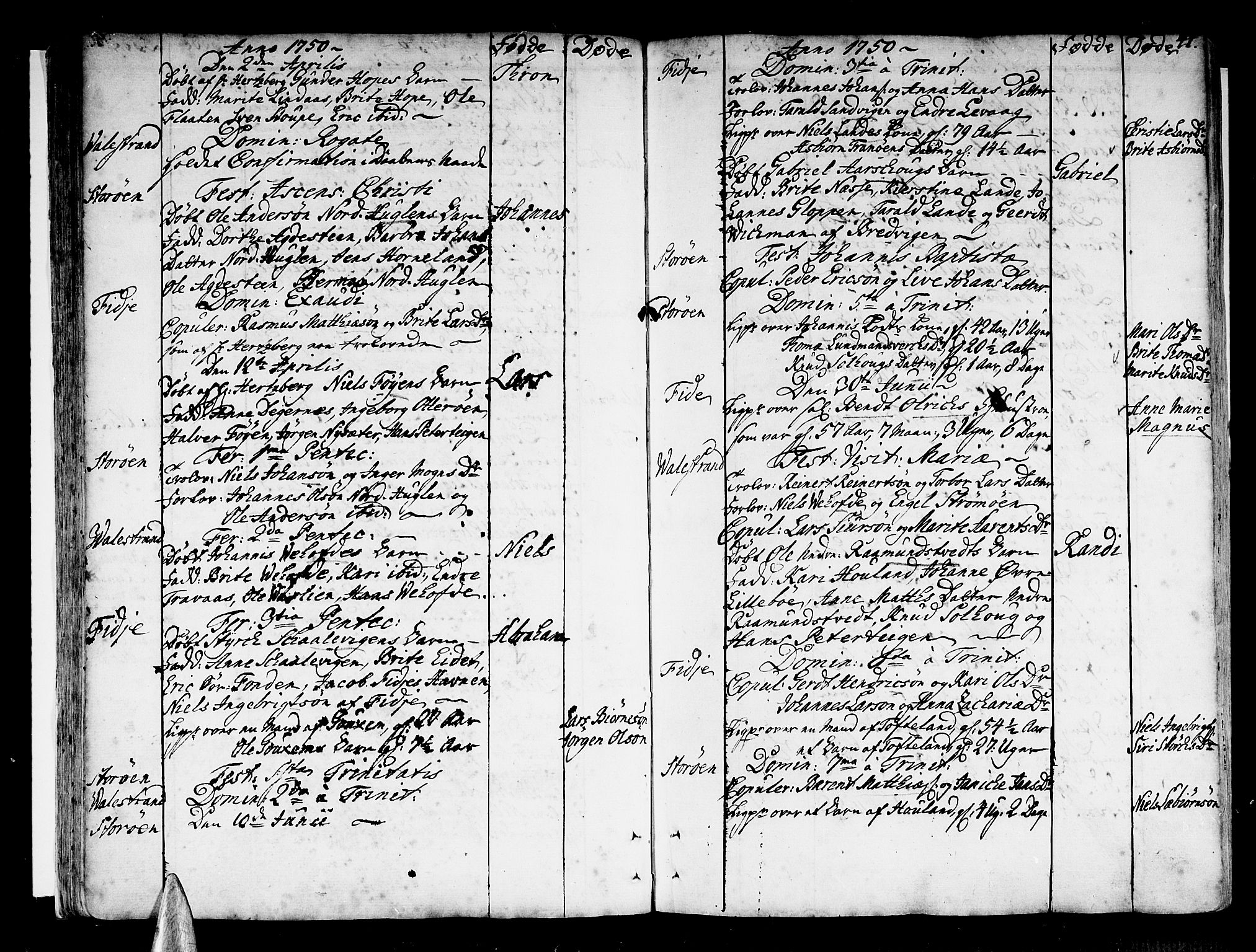 Stord sokneprestembete, AV/SAB-A-78201/H/Haa: Parish register (official) no. A 2, 1744-1777, p. 41