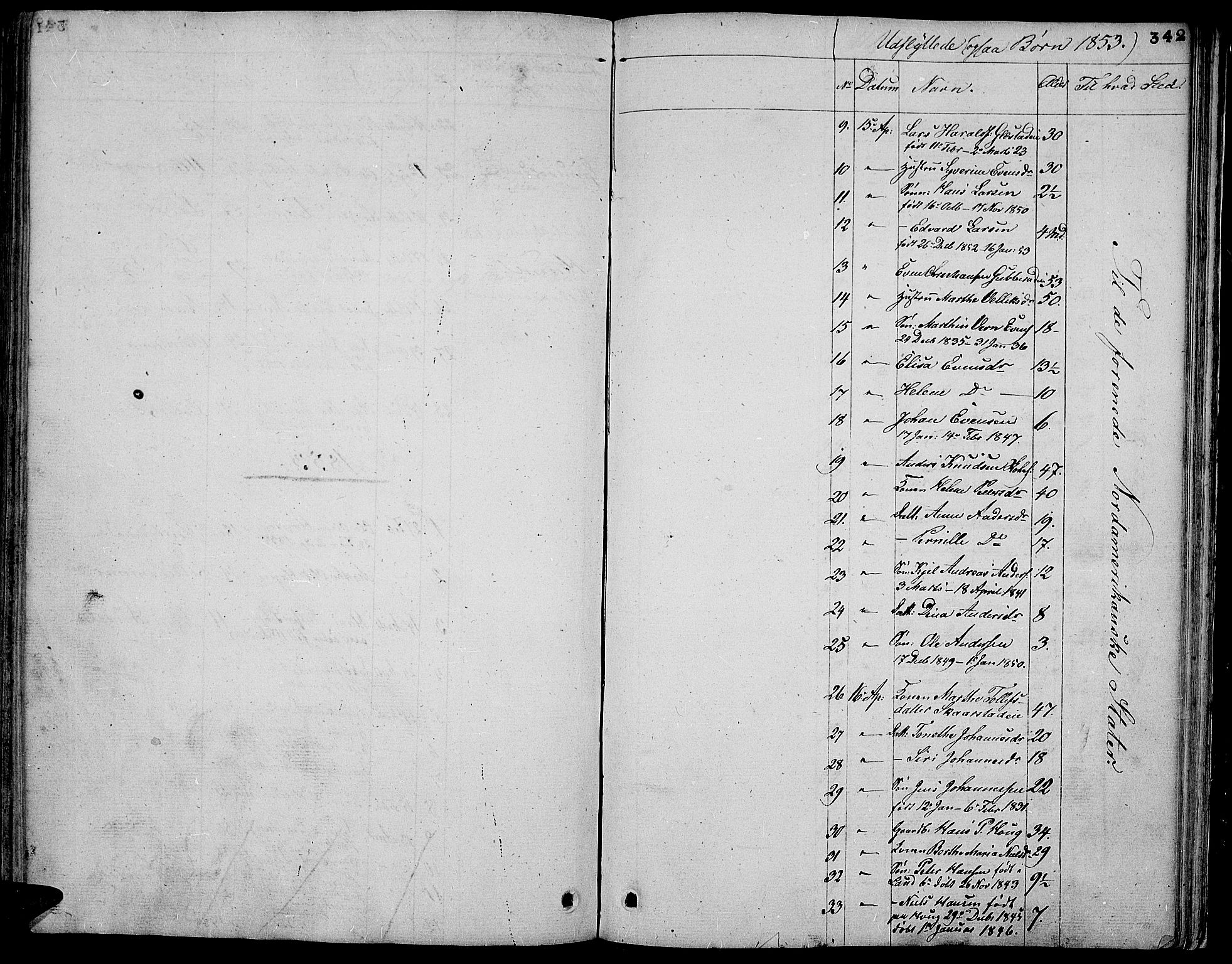 Vardal prestekontor, SAH/PREST-100/H/Ha/Hab/L0004: Parish register (copy) no. 4, 1831-1853, p. 342