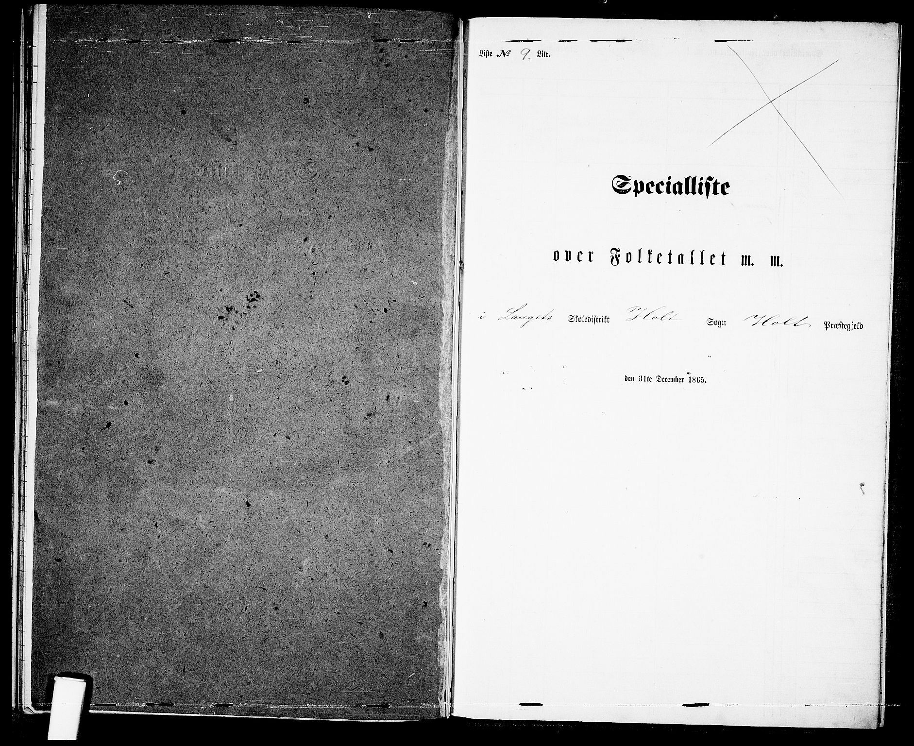 RA, 1865 census for Holt/Holt, 1865, p. 172