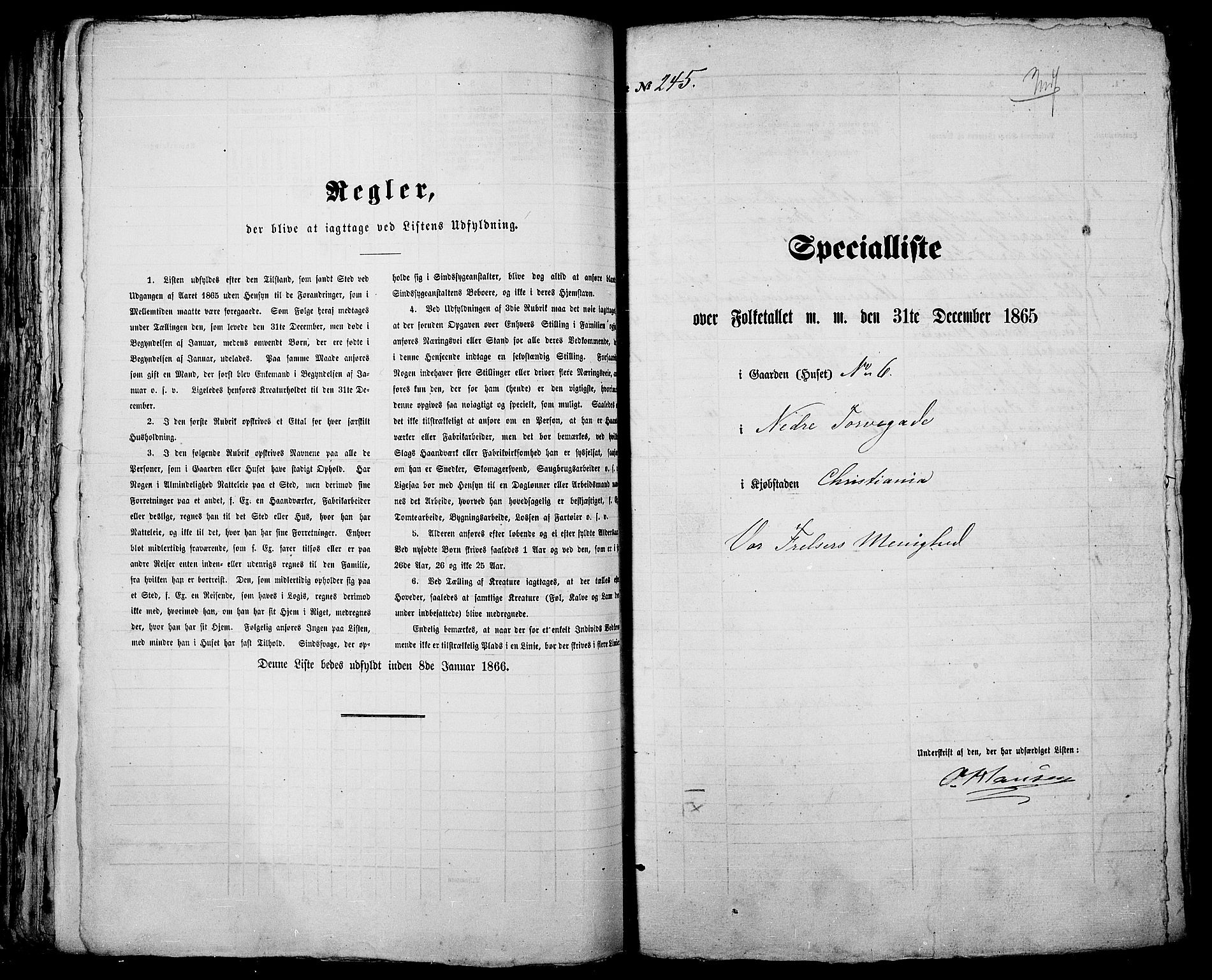 RA, 1865 census for Kristiania, 1865, p. 691