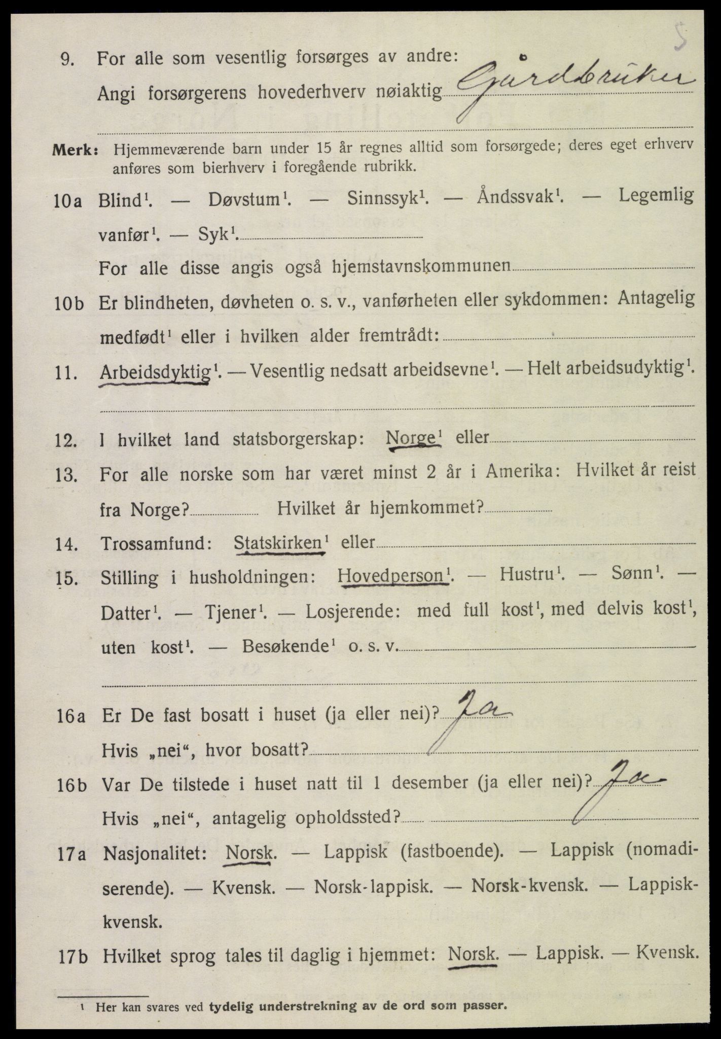 SAT, 1920 census for Nærøy, 1920, p. 4290