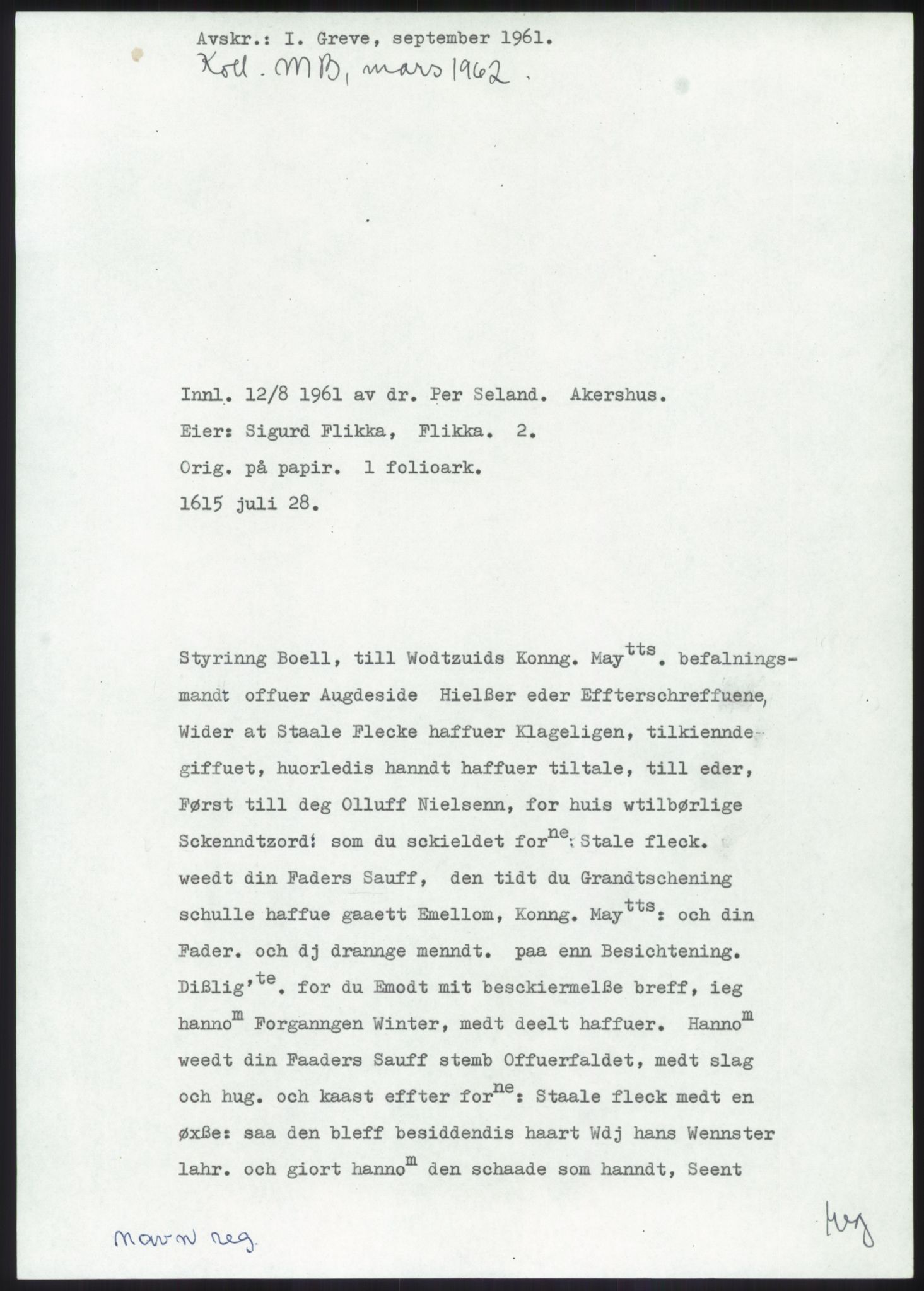 Samlinger til kildeutgivelse, Diplomavskriftsamlingen, AV/RA-EA-4053/H/Ha, p. 1098