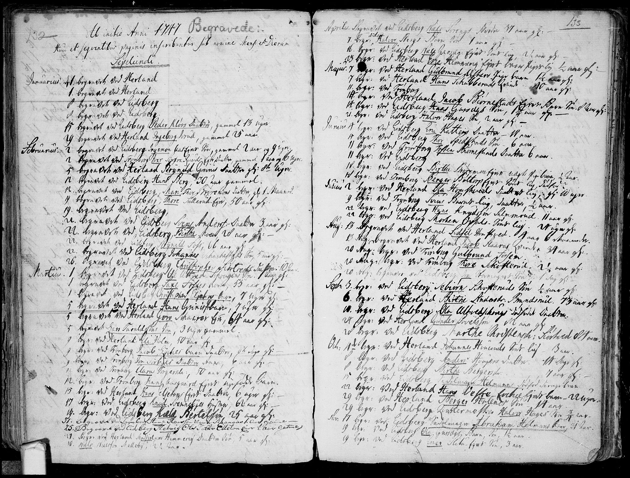 Eidsberg prestekontor Kirkebøker, SAO/A-10905/F/Fa/L0003: Parish register (official) no.  I 3, 1742-1758, p. 132-133