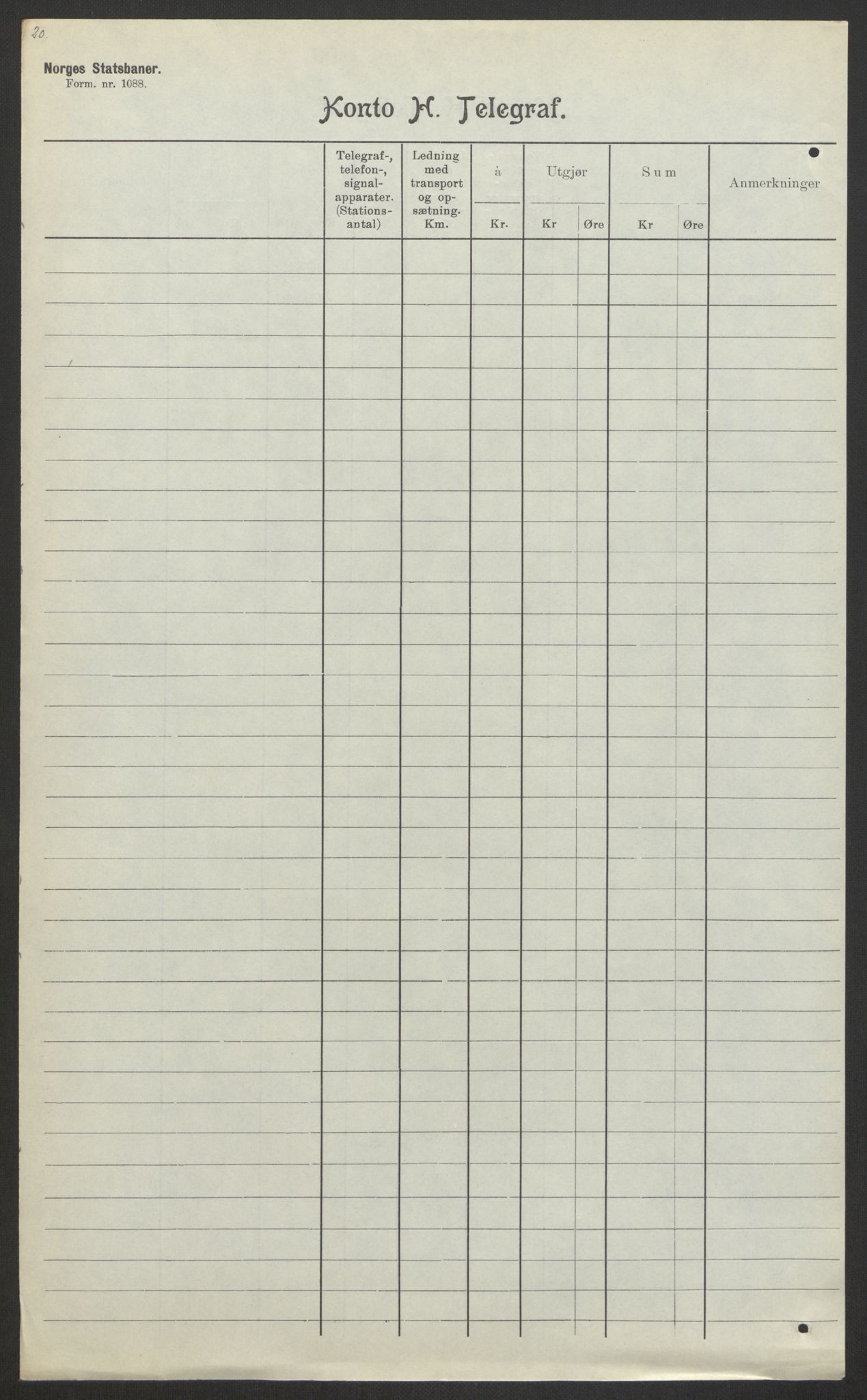 Norges Statsbaner, Baneavdelingen B, AV/RA-S-1619/1/F/Fa/L0042: NORGE-JYLLAND, 1920, p. 77