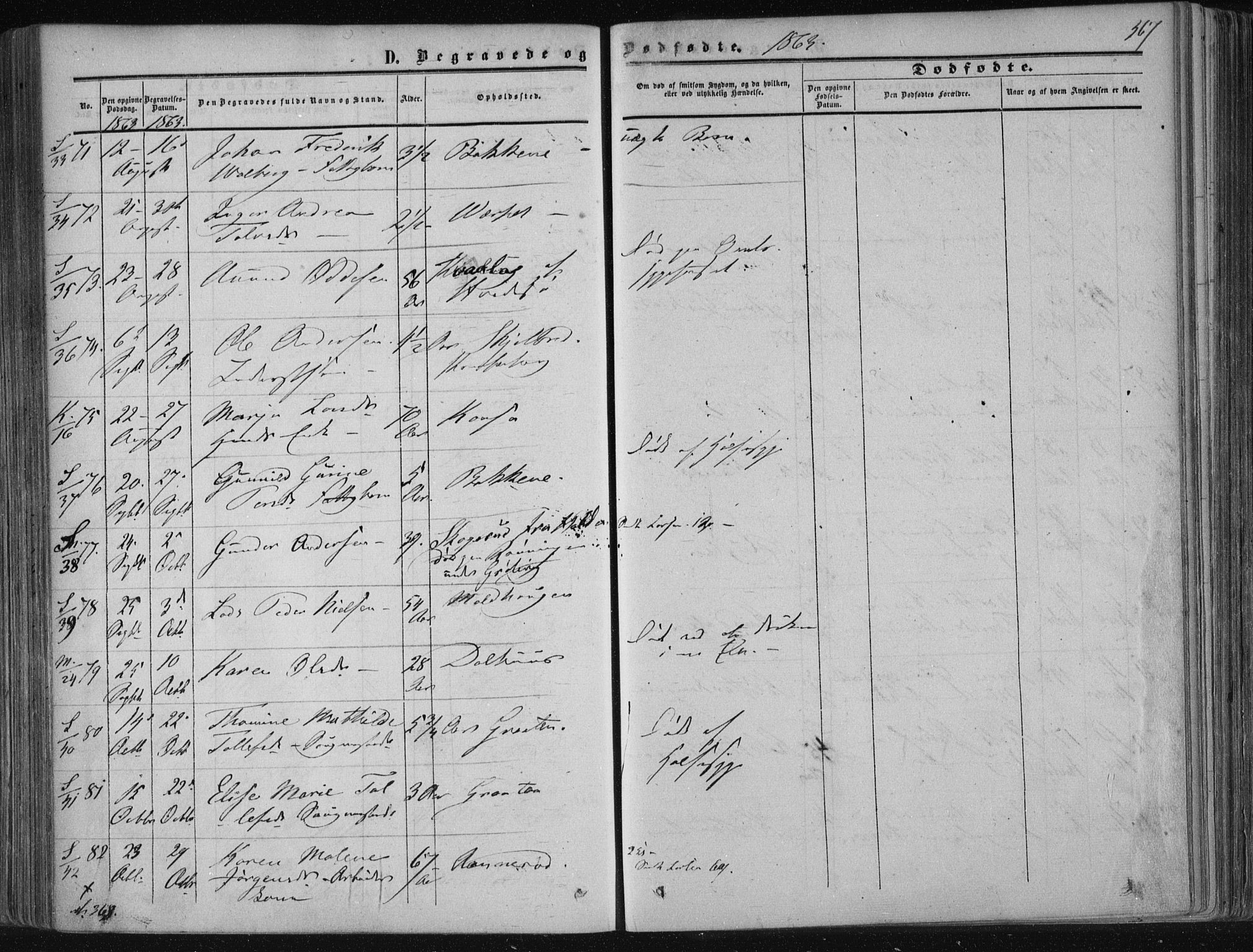 Solum kirkebøker, AV/SAKO-A-306/F/Fa/L0007: Parish register (official) no. I 7, 1856-1864, p. 367