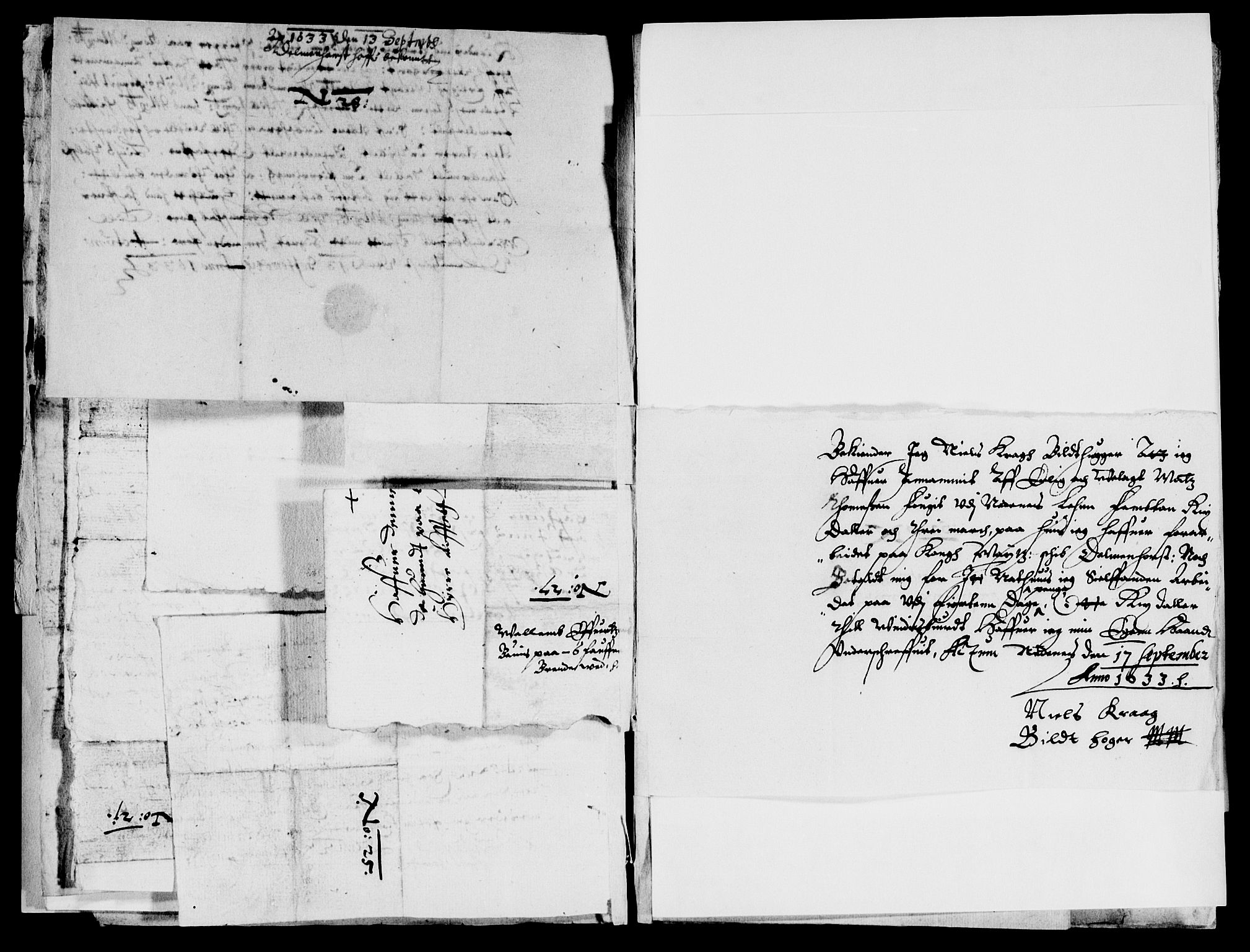 Rentekammeret inntil 1814, Reviderte regnskaper, Lensregnskaper, AV/RA-EA-5023/R/Rb/Rbq/L0022: Nedenes len. Mandals len. Råbyggelag., 1632-1634