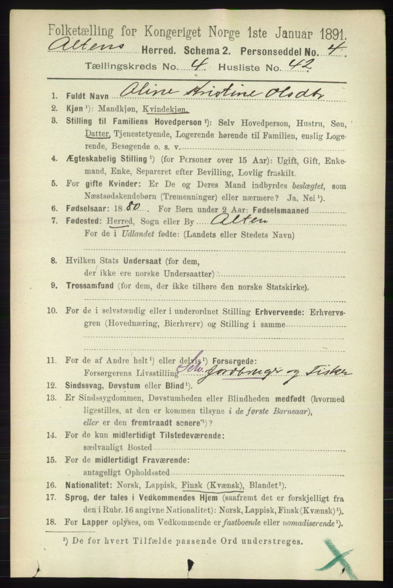 RA, 1891 census for 2012 Alta, 1891, p. 1568