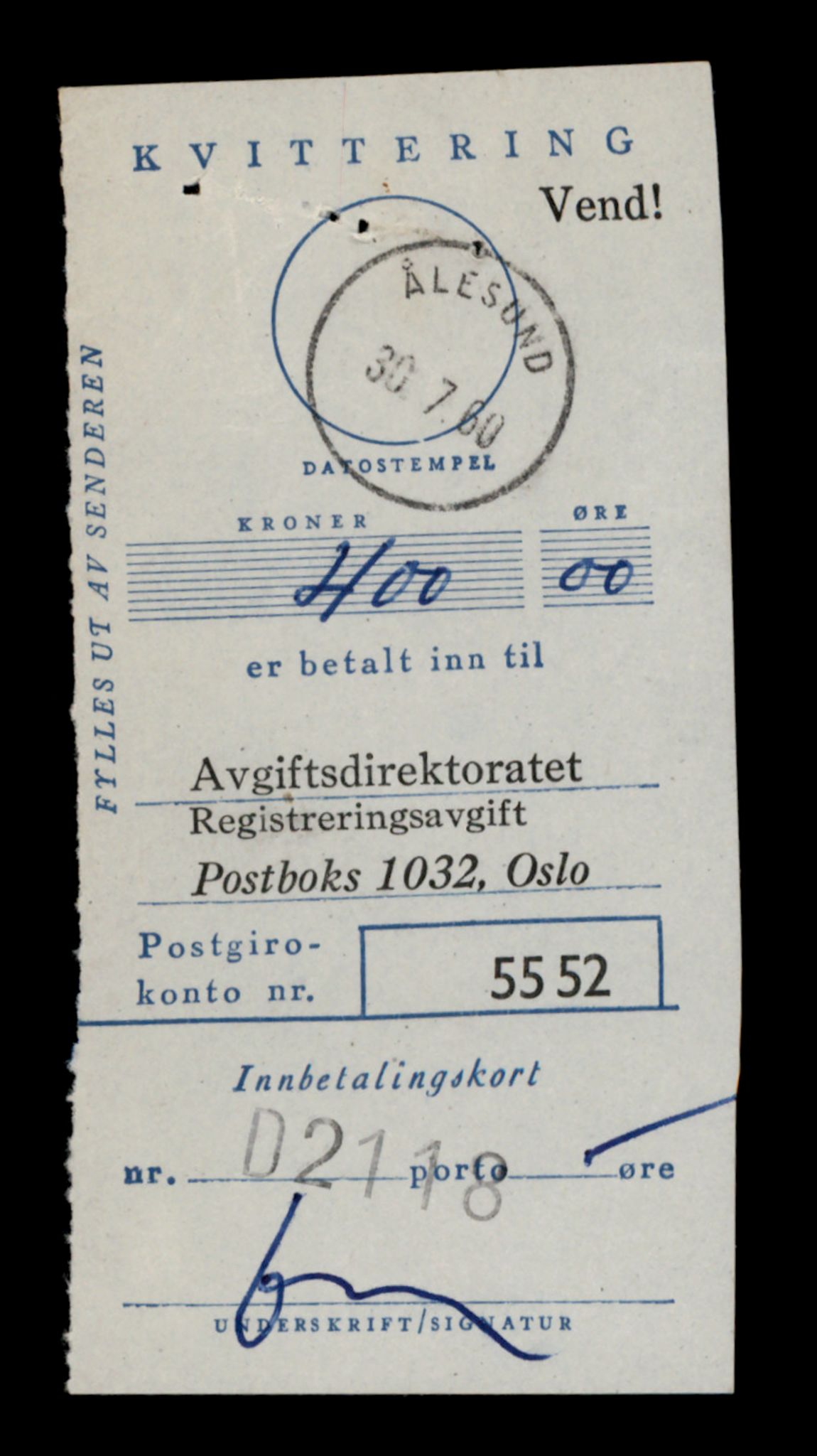 Møre og Romsdal vegkontor - Ålesund trafikkstasjon, AV/SAT-A-4099/F/Fe/L0003: Registreringskort for kjøretøy T 232 - T 340, 1927-1998, p. 1956