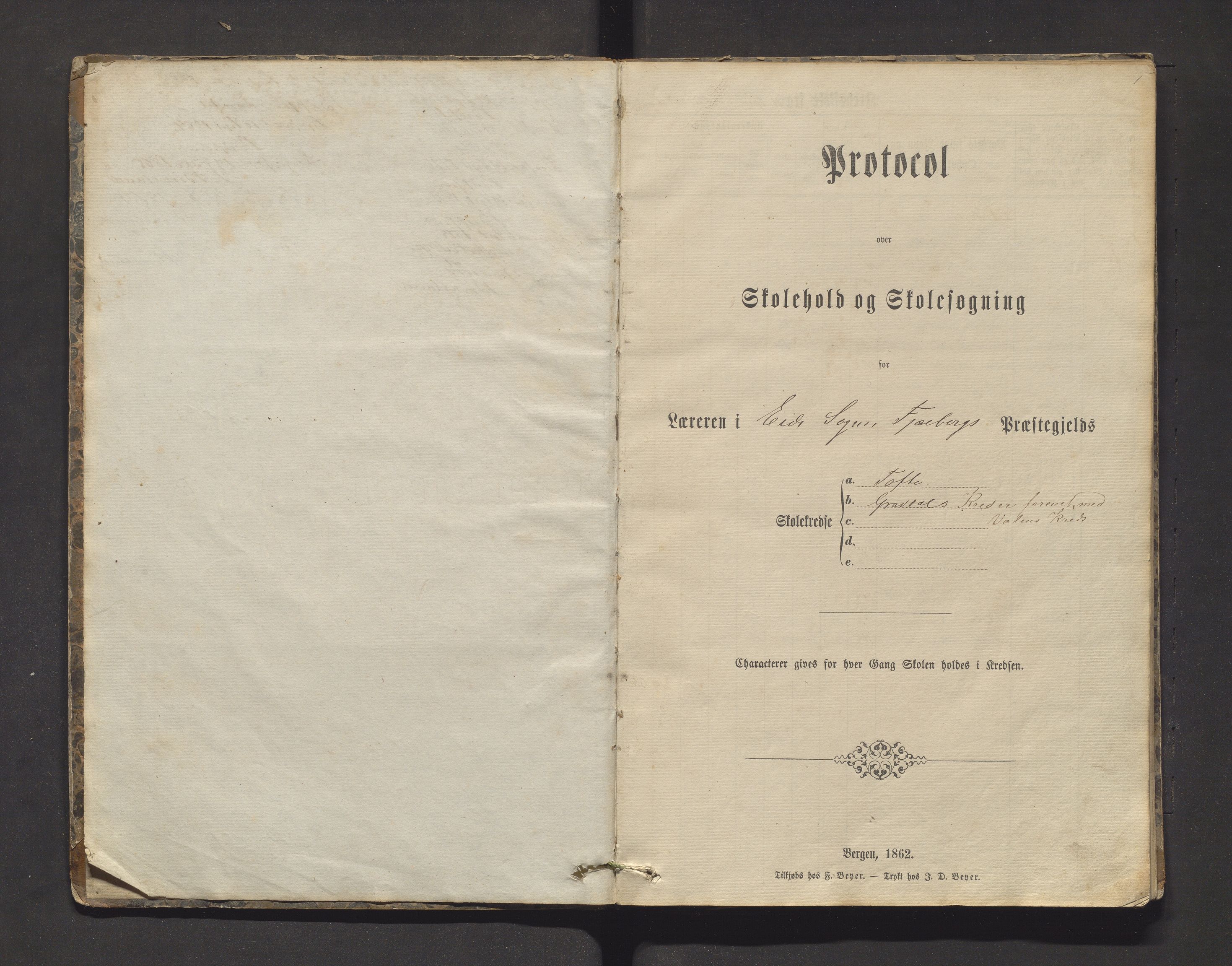 Fjelberg kommune. Barneskulane, IKAH/1213-231/F/Fb/L0004: Skuleprotokoll for Tofte og Gravdal krinsar, 1863-1877
