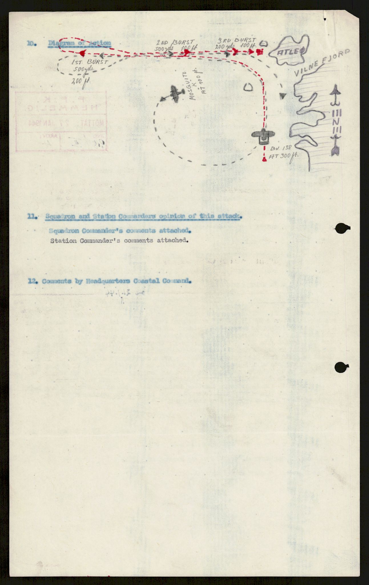 Forsvaret, 333 Skvadron, RA/RAFA-2003/1/Da/L0041: Combat, Crash and and Circumstantial Reports , 1943-1945, p. 420