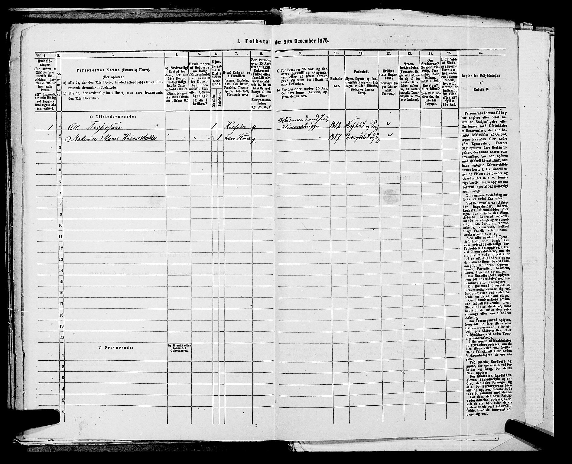 SAKO, 1875 census for 0817P Drangedal, 1875, p. 326