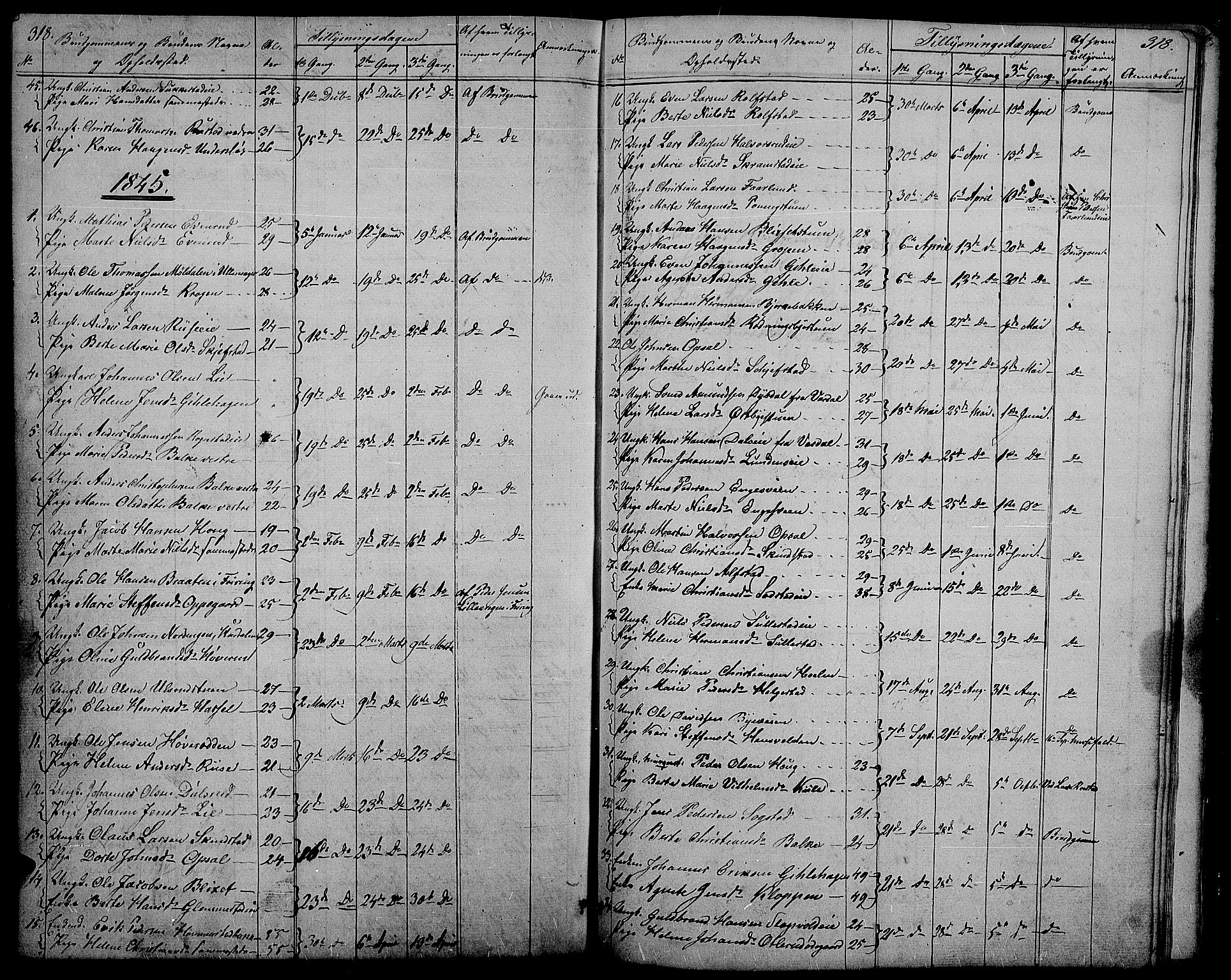 Østre Toten prestekontor, SAH/PREST-104/H/Ha/Hab/L0002: Parish register (copy) no. 2, 1840-1847, p. 318