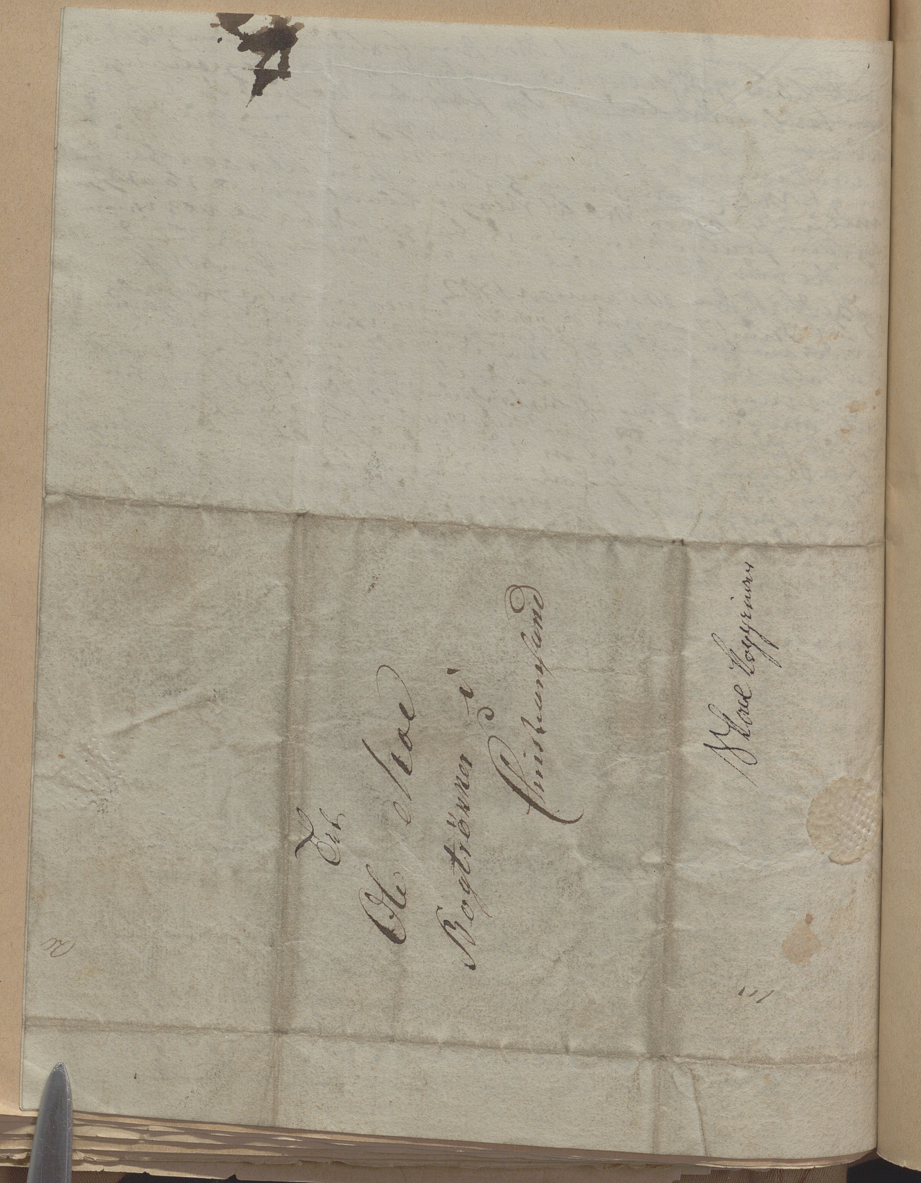 Heggtveitsamlingen, TMF/A-1007/H/L0050: Innbundne brev, Ms A, med innlagt registratur. , 1800-1850