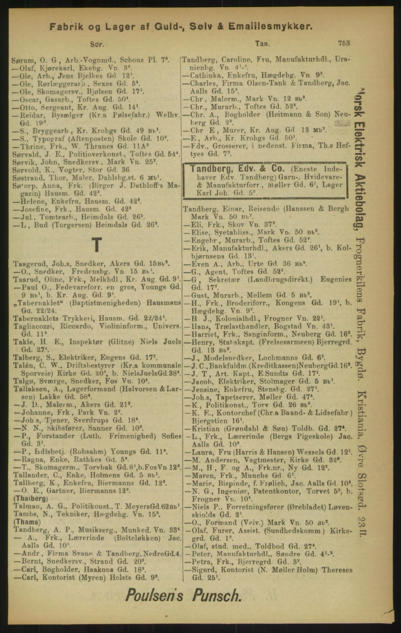 Kristiania/Oslo adressebok, PUBL/-, 1900, p. 753