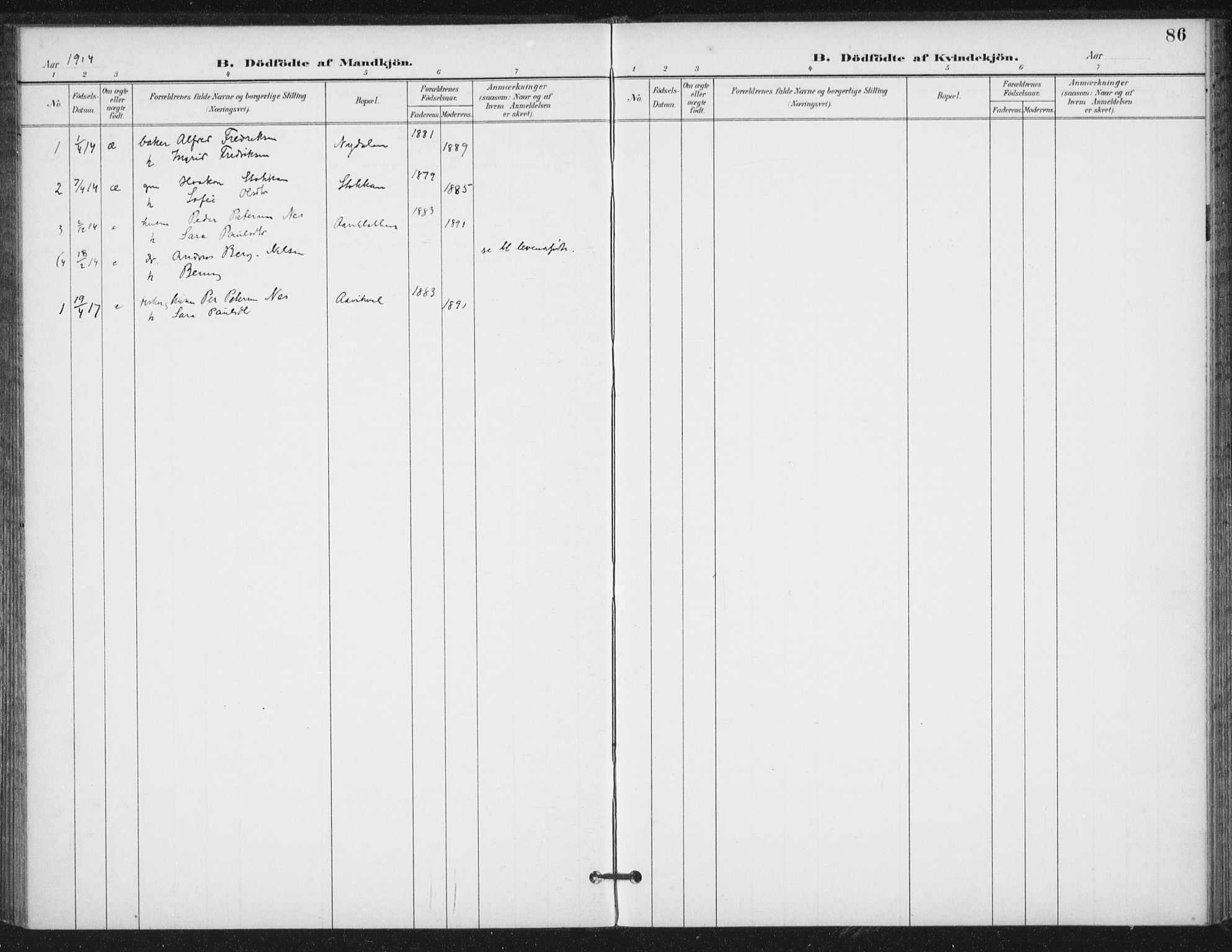 Ministerialprotokoller, klokkerbøker og fødselsregistre - Nord-Trøndelag, AV/SAT-A-1458/714/L0131: Parish register (official) no. 714A02, 1896-1918, p. 86
